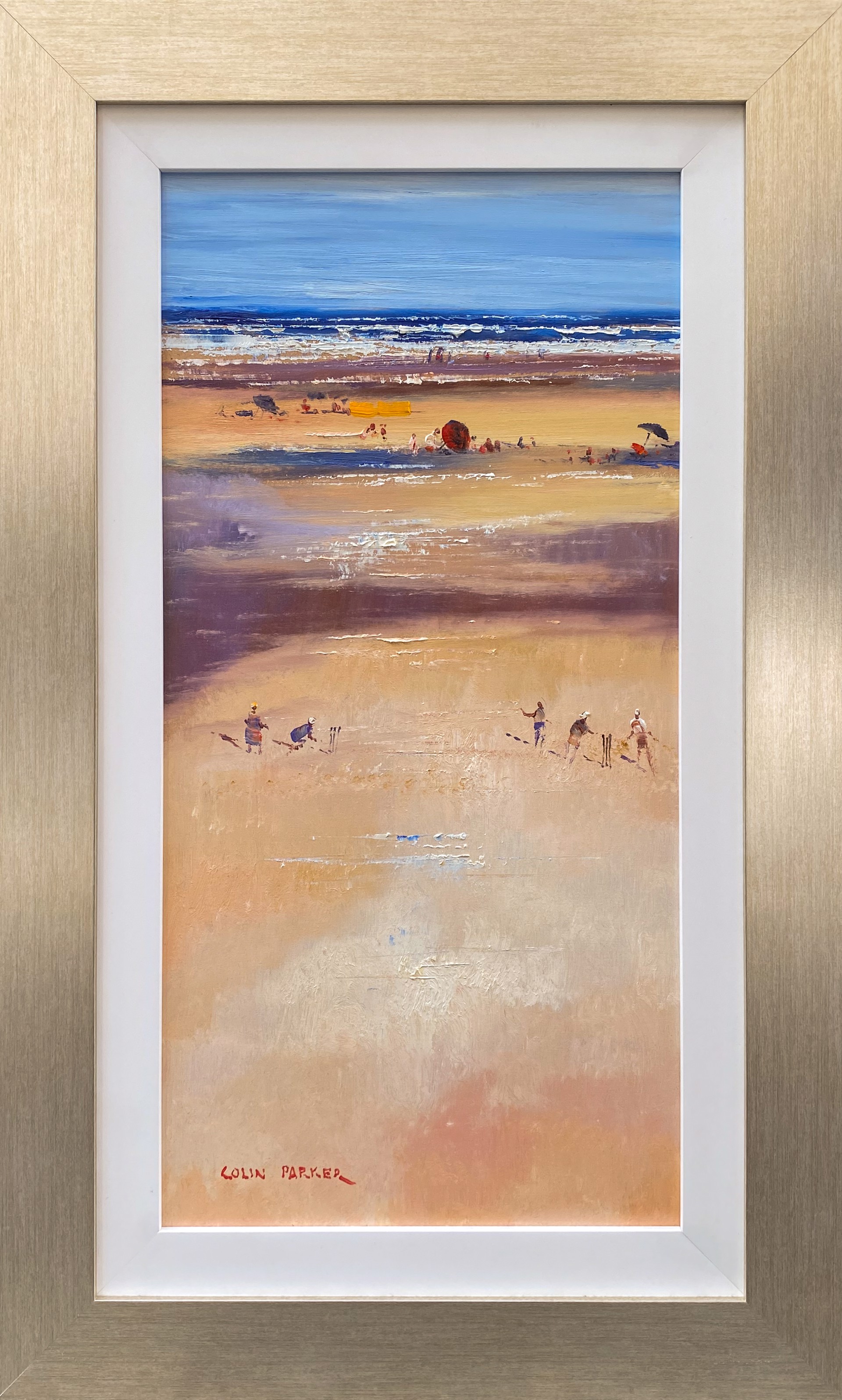 Cricket At The Beach by Colin Parker