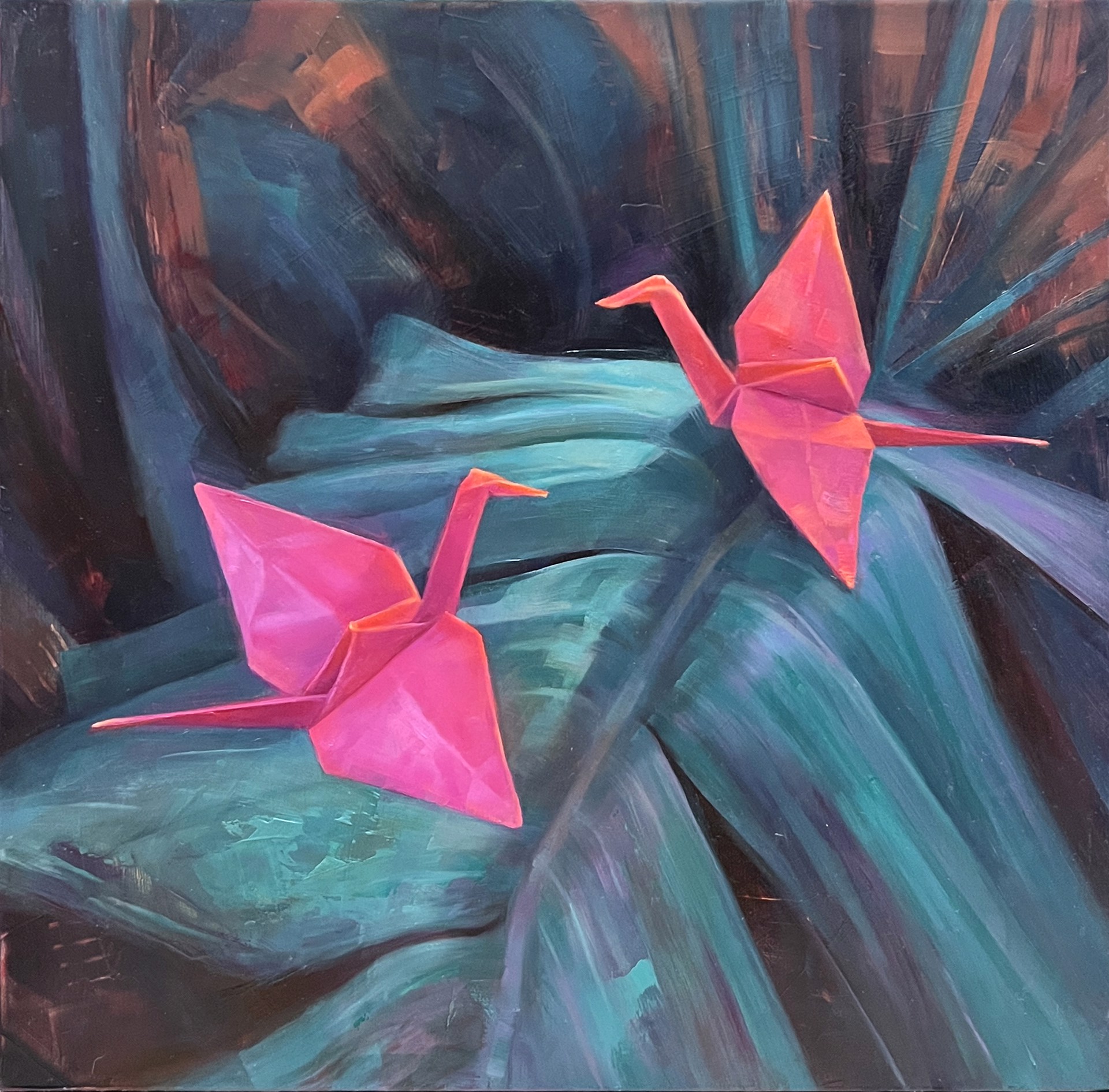 Paper Cranes by Alla Bartoshchuk