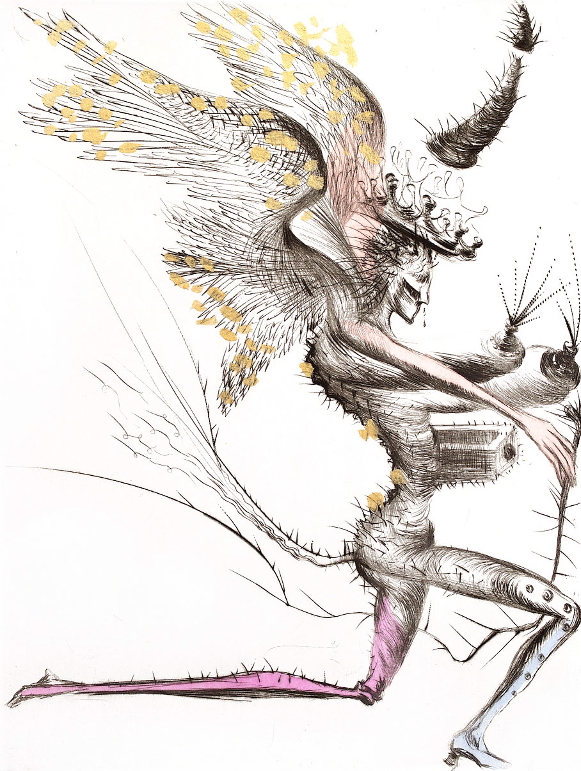 Venus in Furs  "Winged Demon" by Salvador Dali