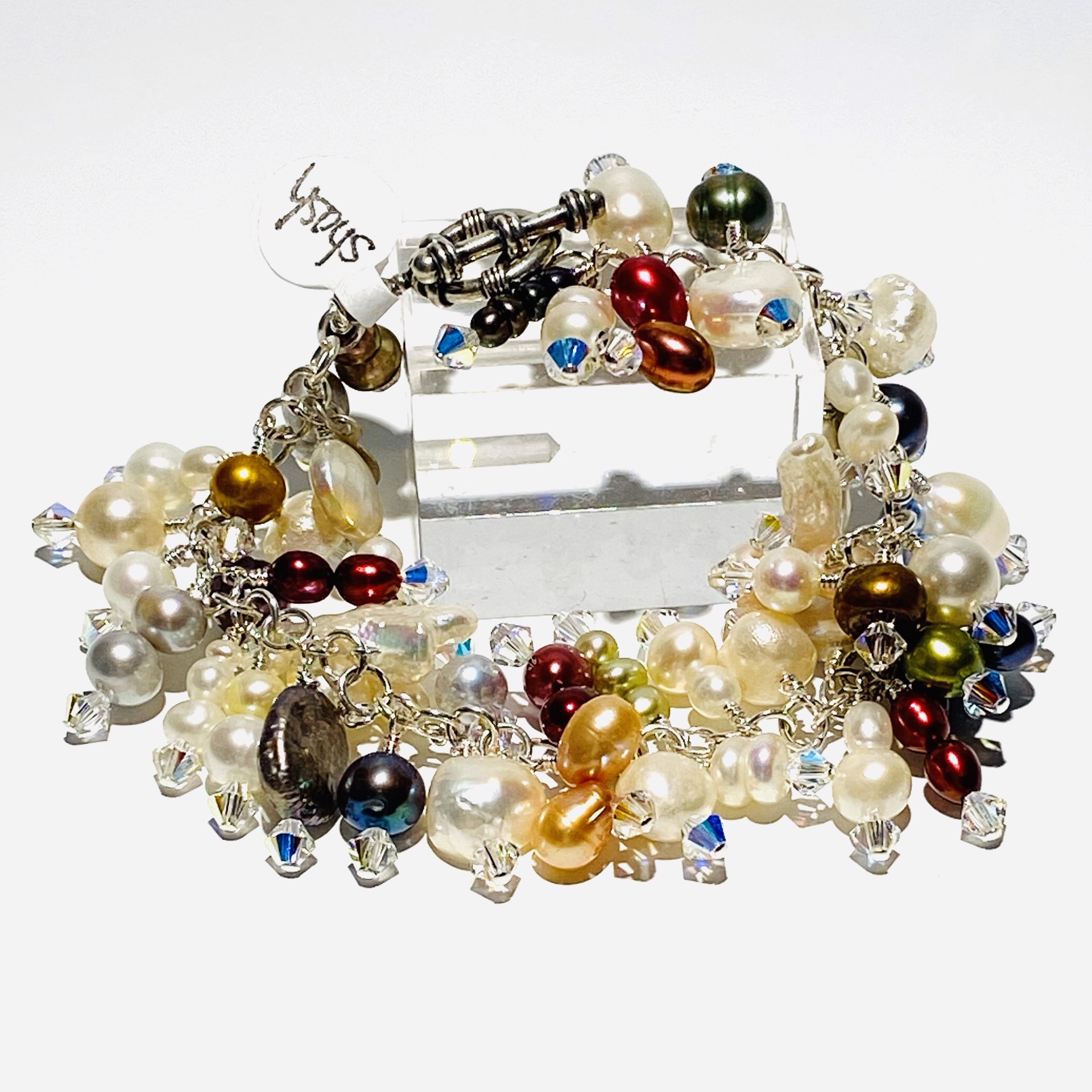 Crazy In Pearls Bracelet by Shoshannah Weinisch