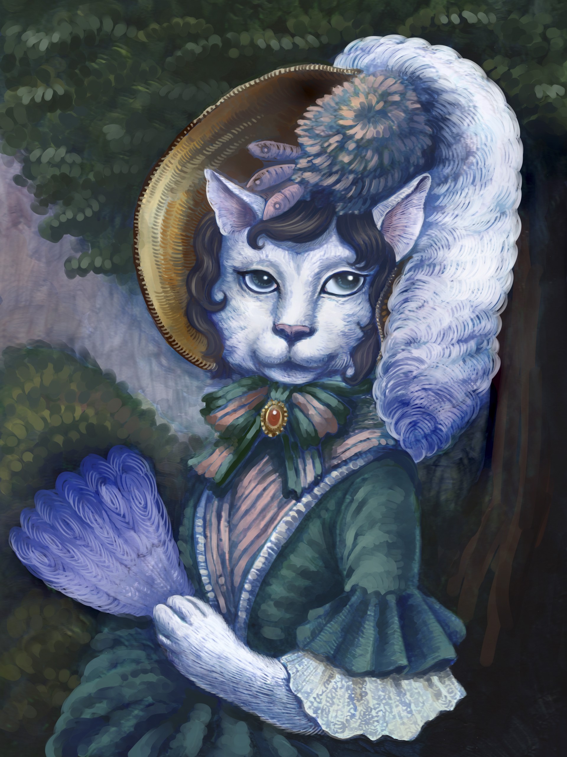 Cat Lady by Feimo Zhu