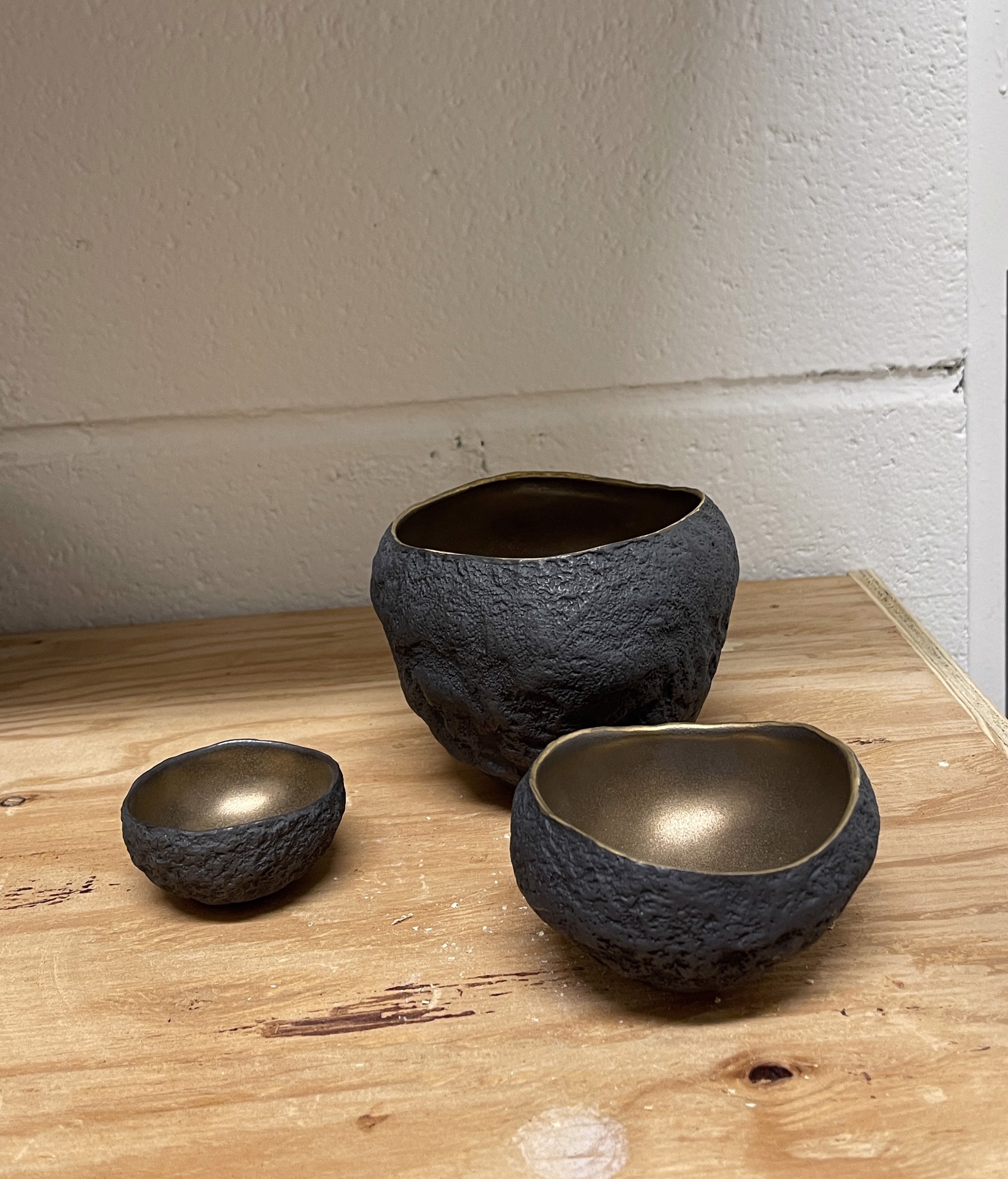 3 ceramic bowls by Cristina Salusti