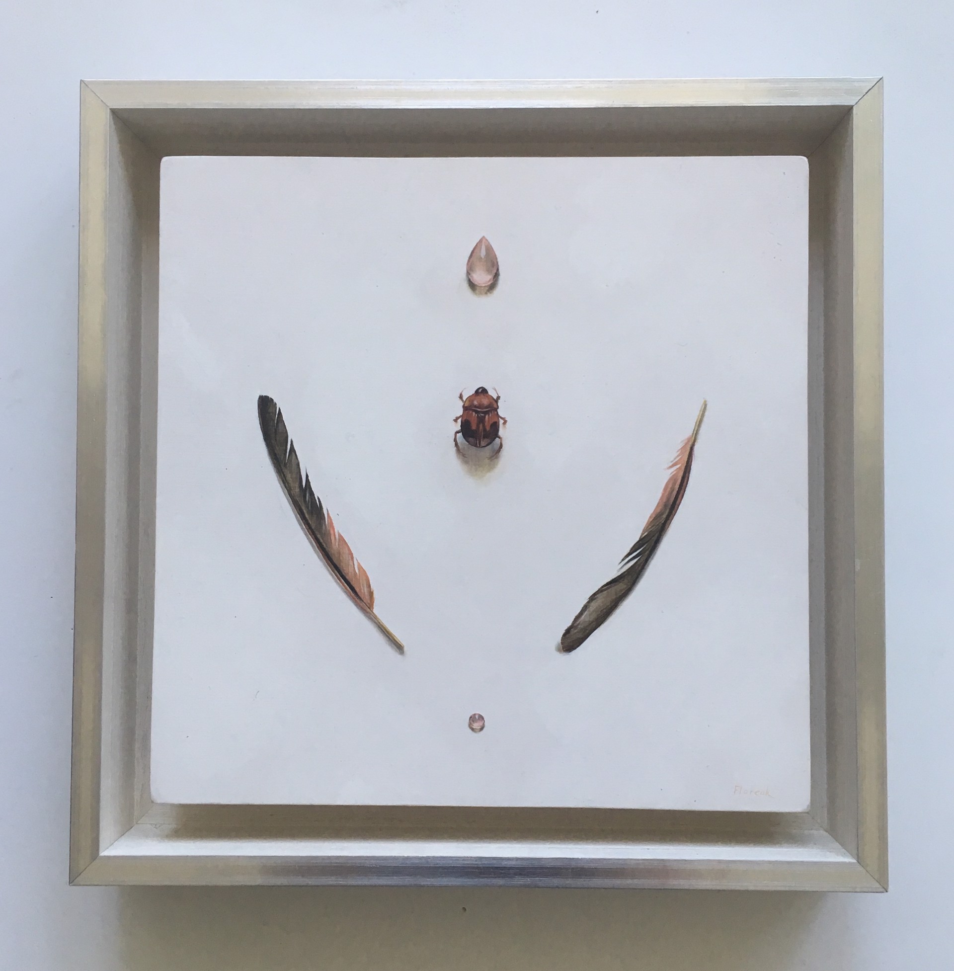 Clockwise/Feather and Beetle by Ida Floreak