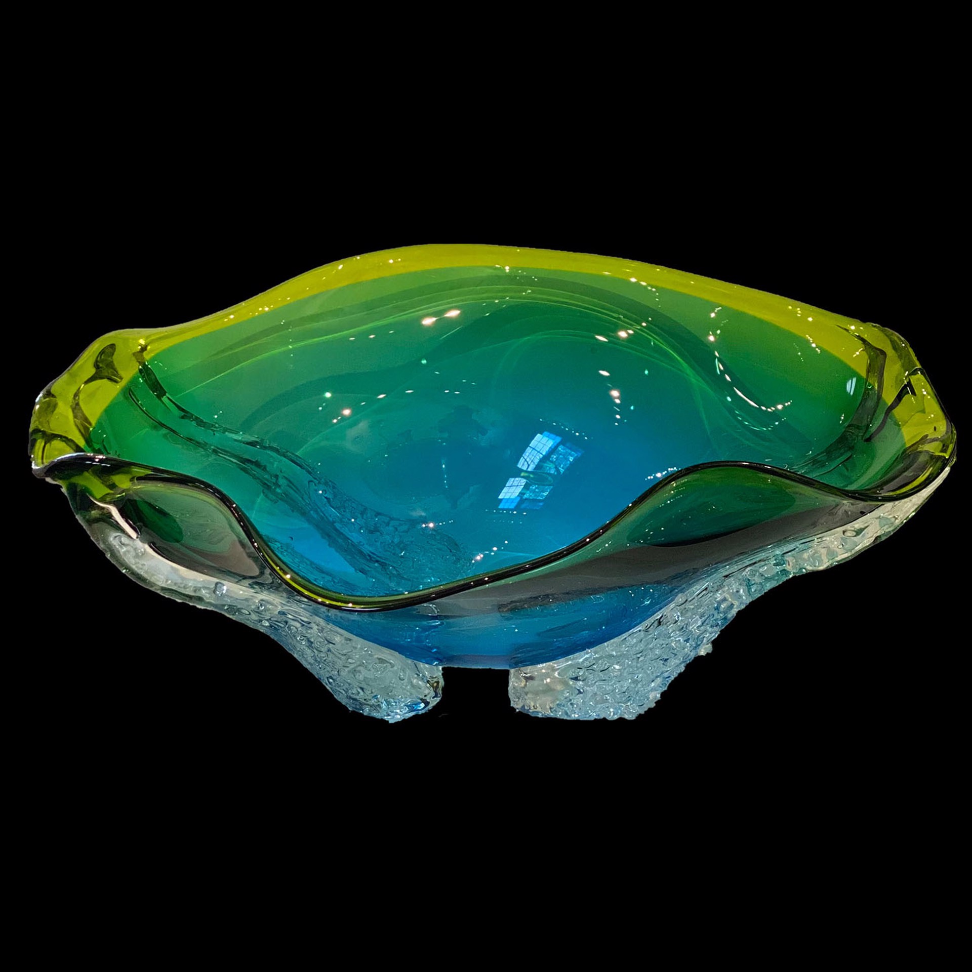 Blue, Green & Yellow Octo Bowl by Will Dexter