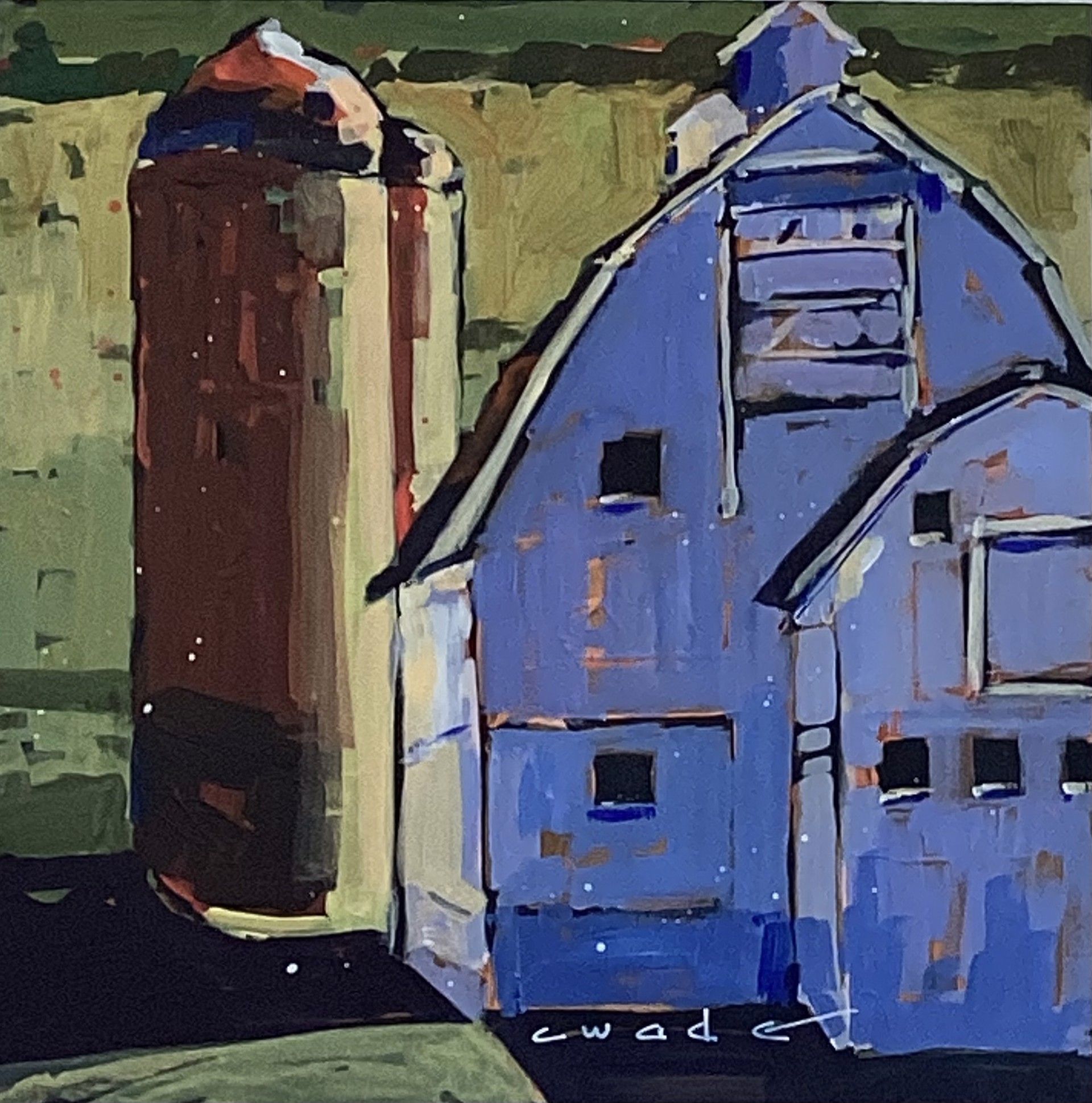 Backlight With Cobalt Shadows by Carole Wade