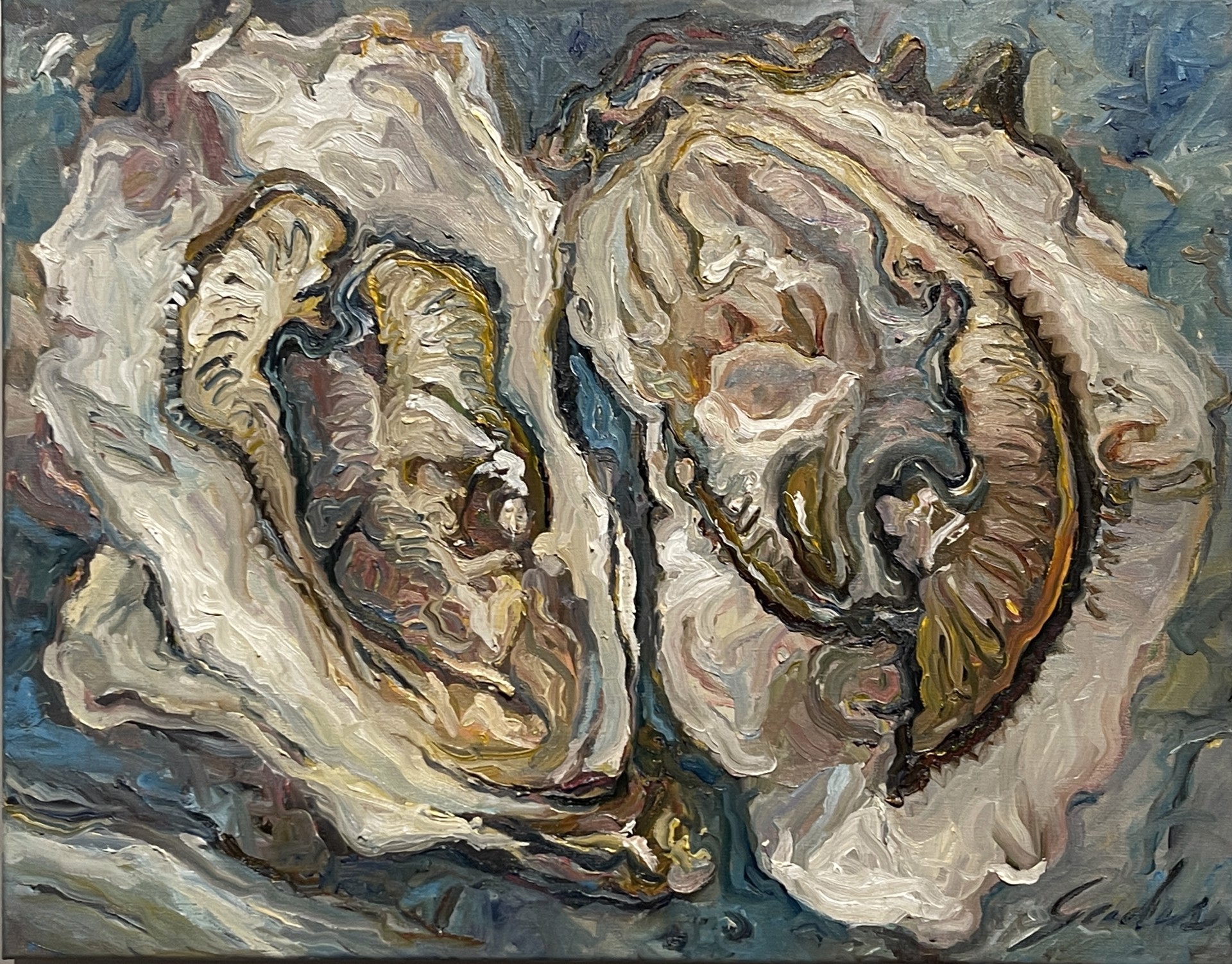 Oyster Study3 by Carrie Jadus