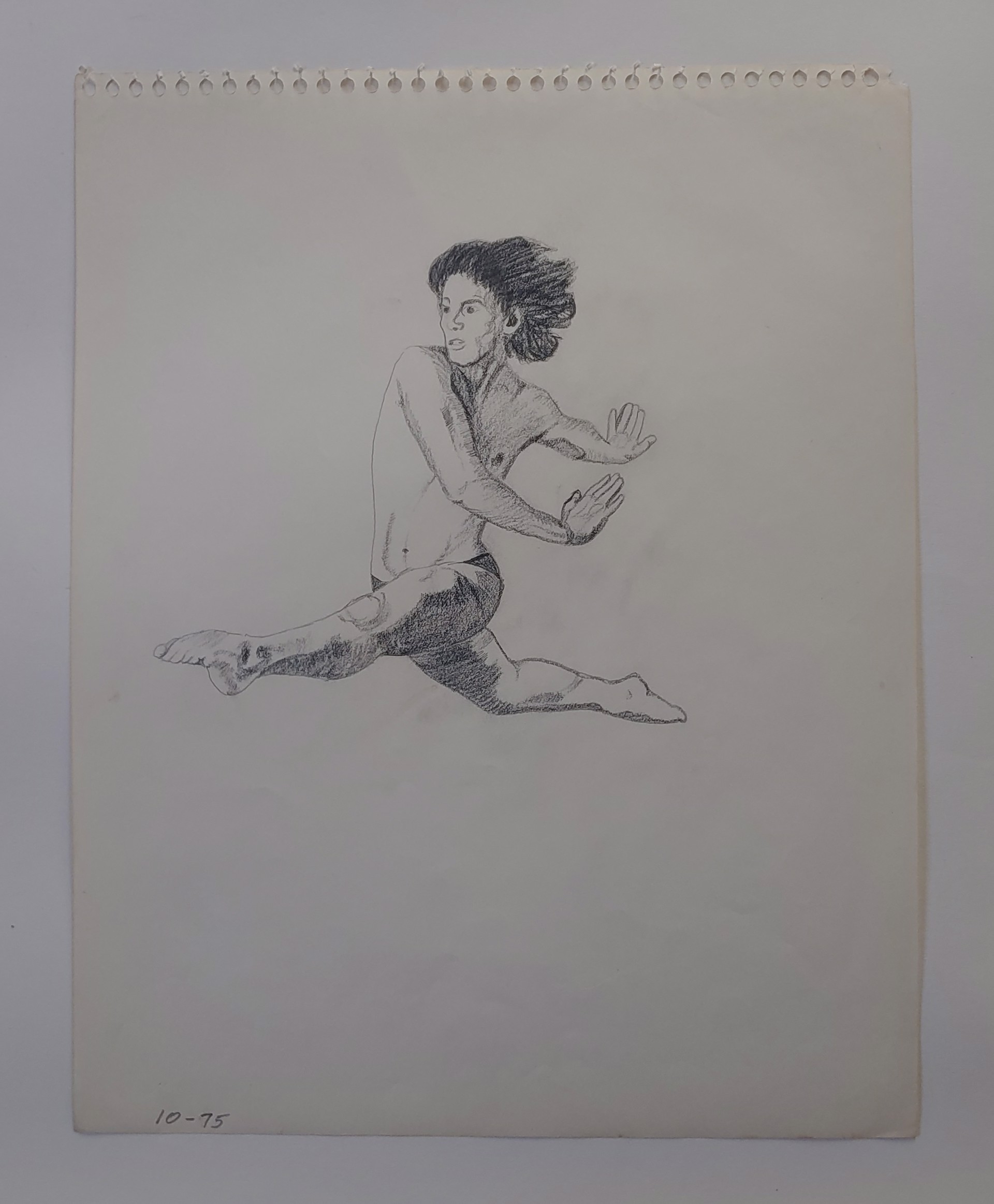 Man in Motion #2 - Drawing by David Amdur