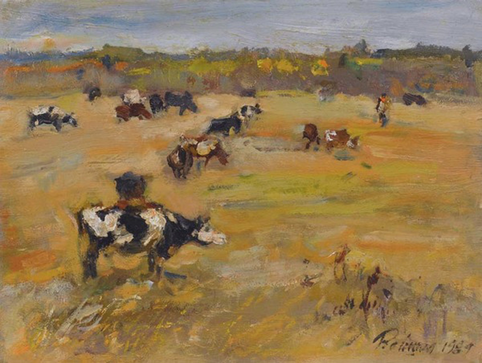 Grazing Herd by Leonid Vaishlya