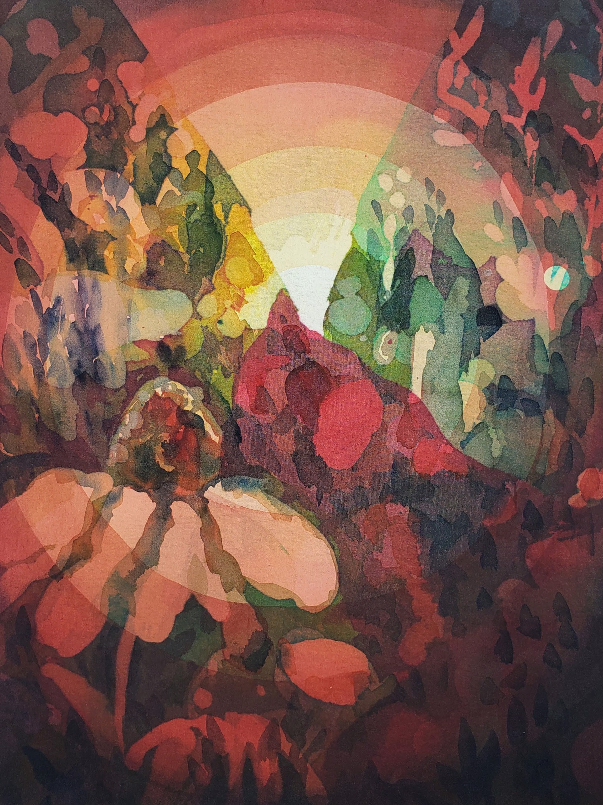 The Red Garden (Sunrise) by Laura Madera
