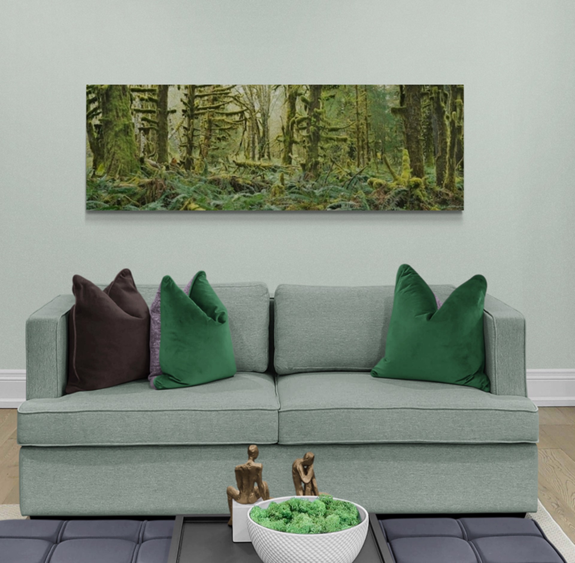 Moss Ferns and Maples - rolled print by Steven Friedman