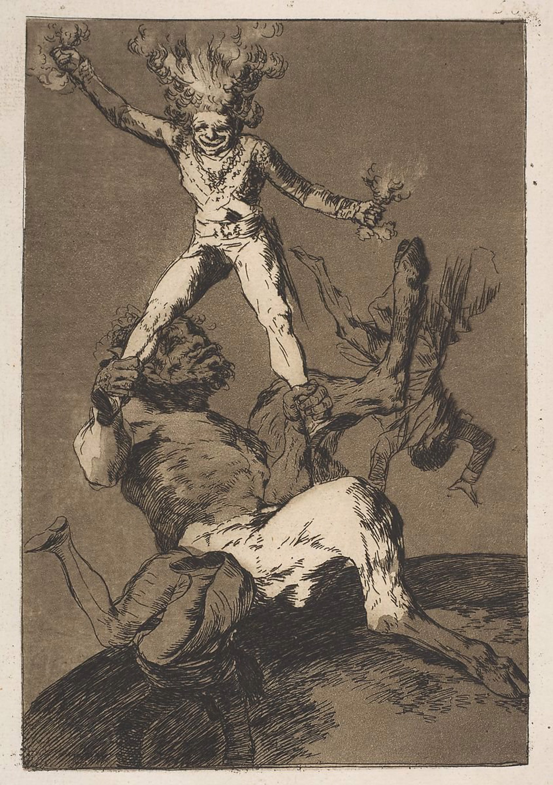 Los Caprichos: Subir y Bajar (To Rise and To Fall) by Francisco Goya
