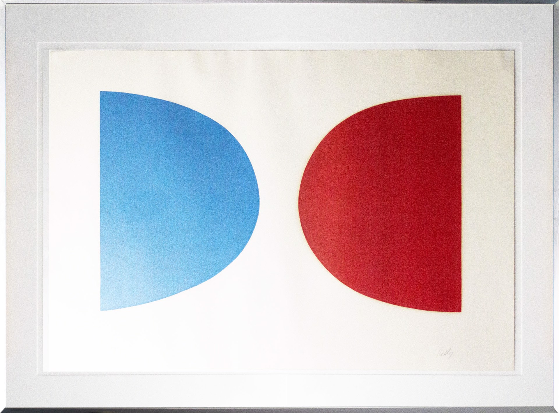 Red and Blue Curves by Ellsworth Kelly