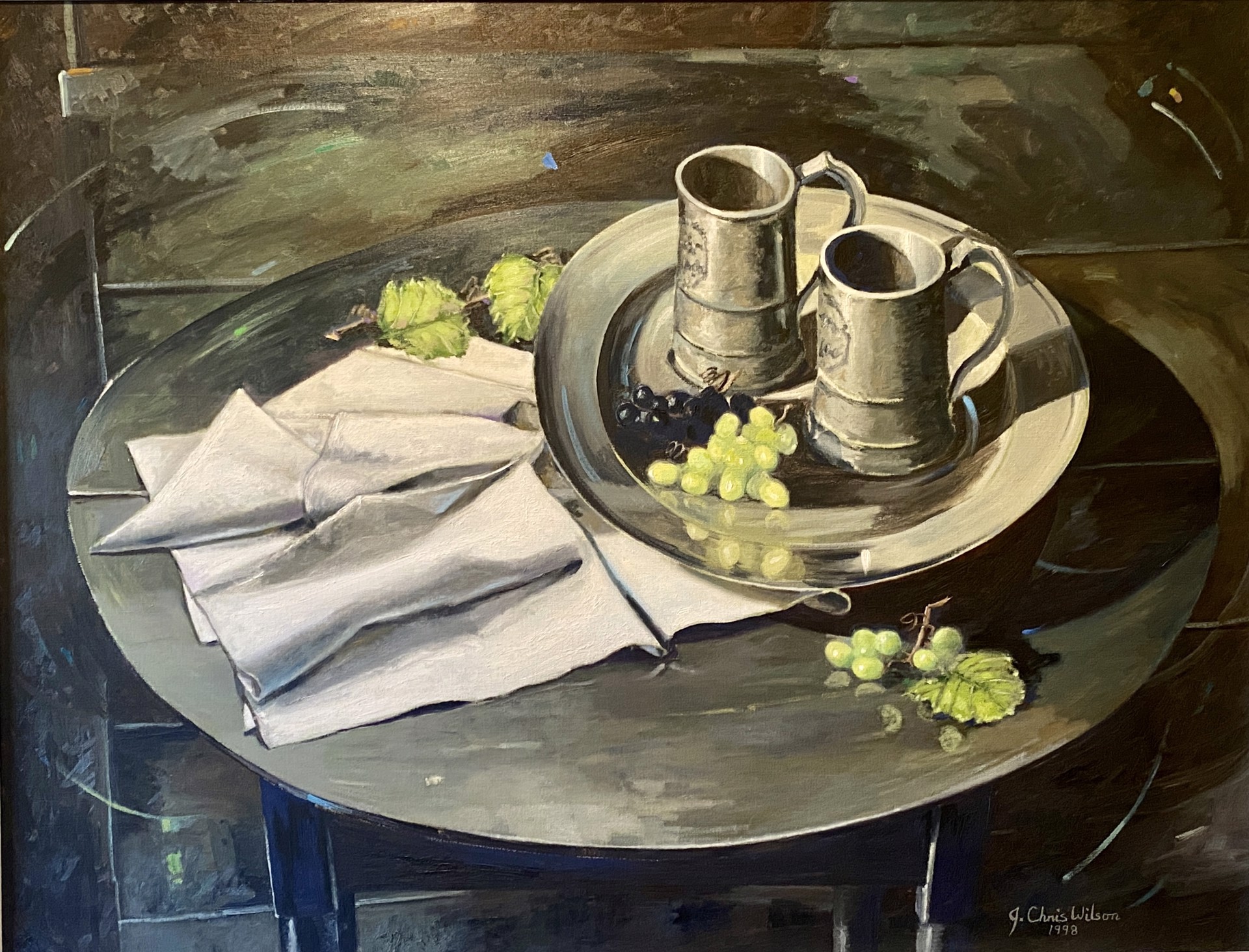 Still Life with Pewter by J. Chris Wilson