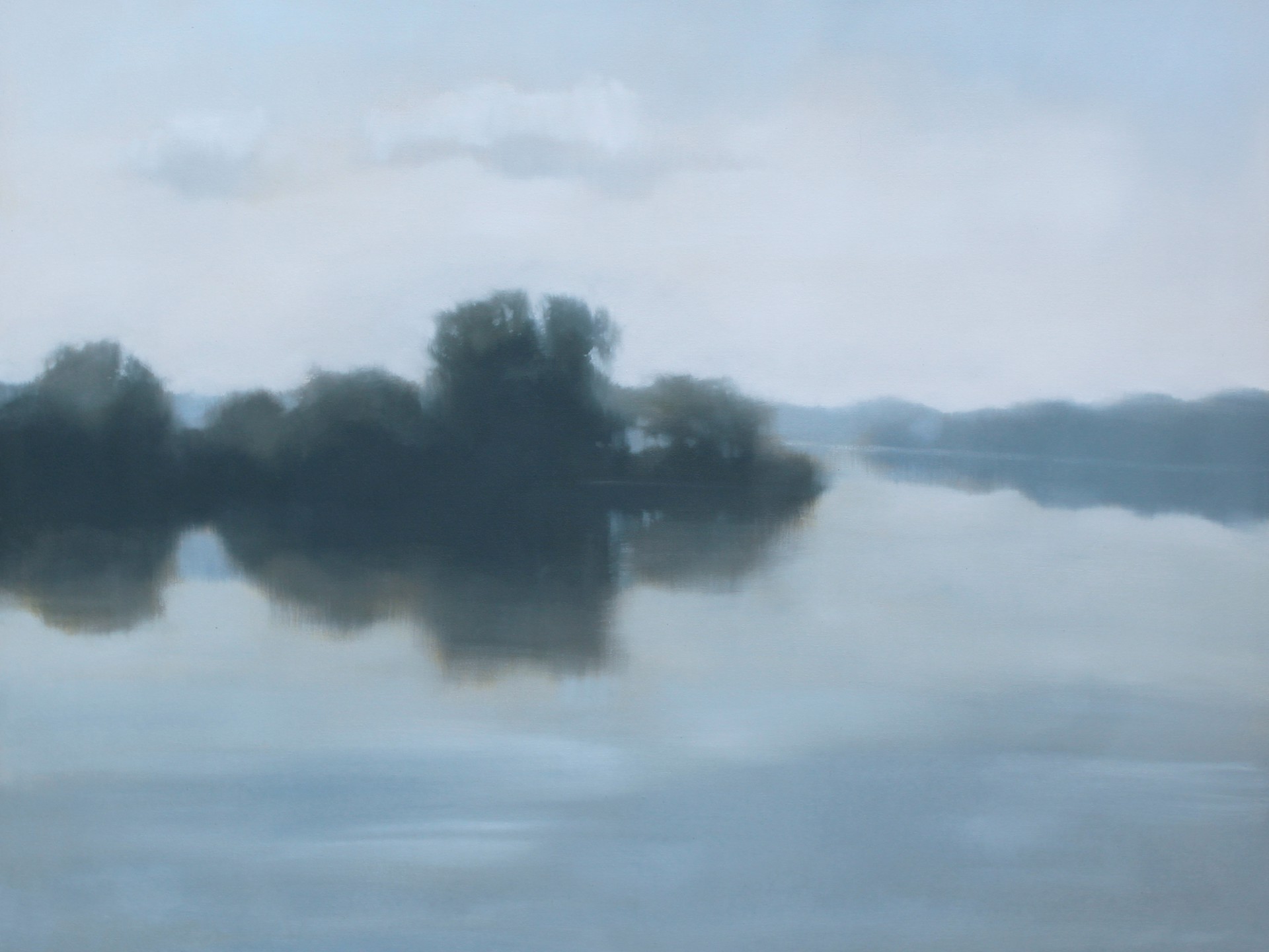 Hazy Waterfront by Megan Lightell