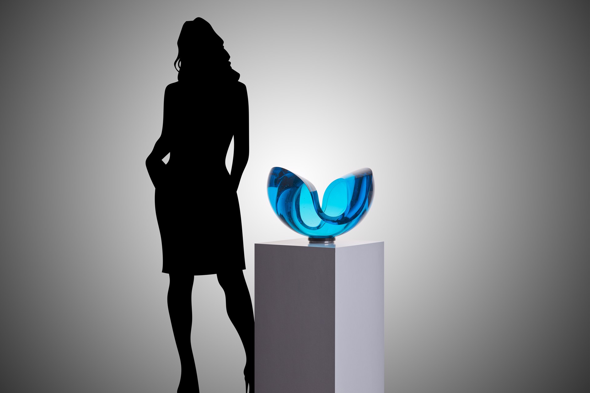 "Orange One" Blue by Vlastimil Beranek