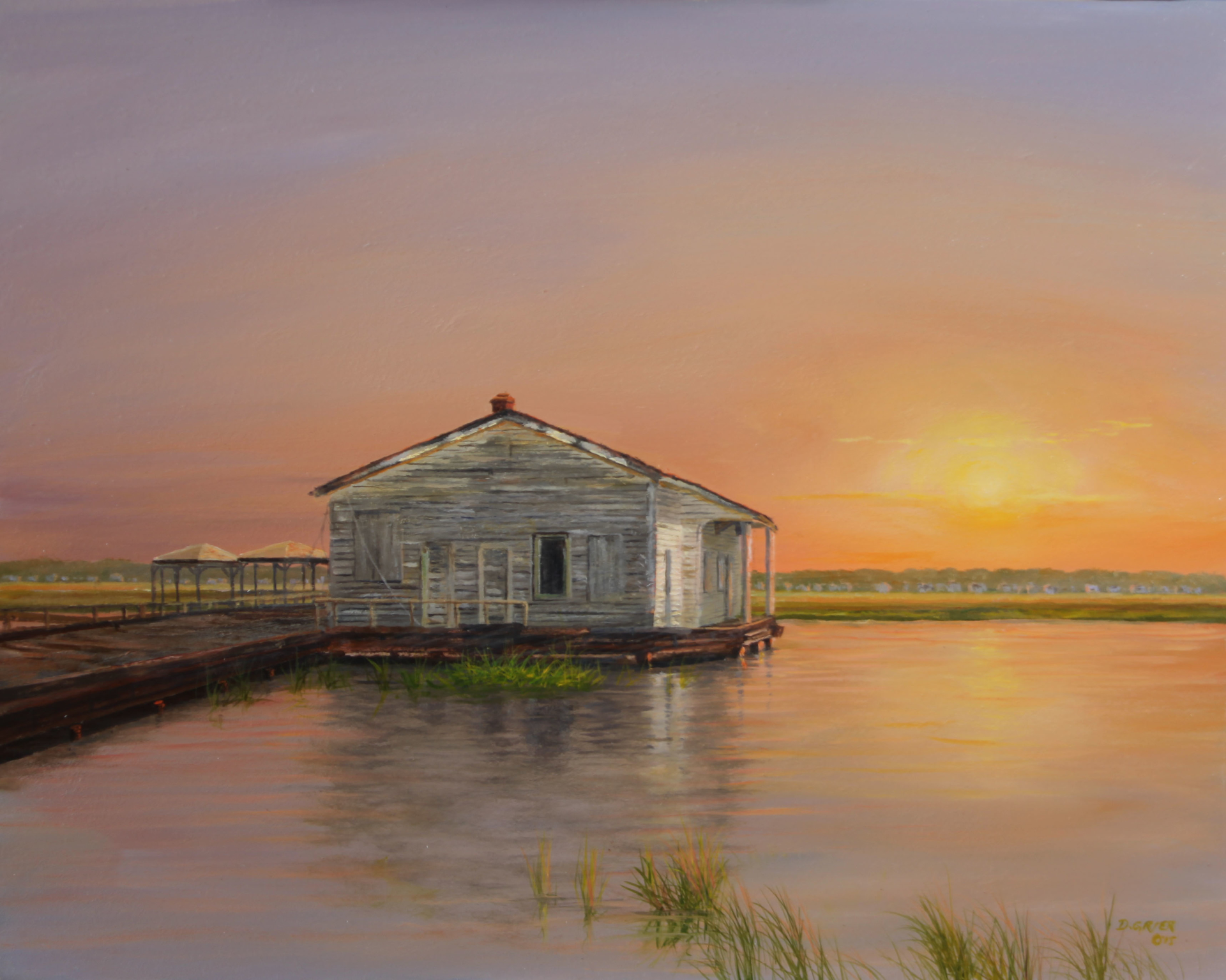 Boathouse on SI by Douglas Grier -- Giclee Prints