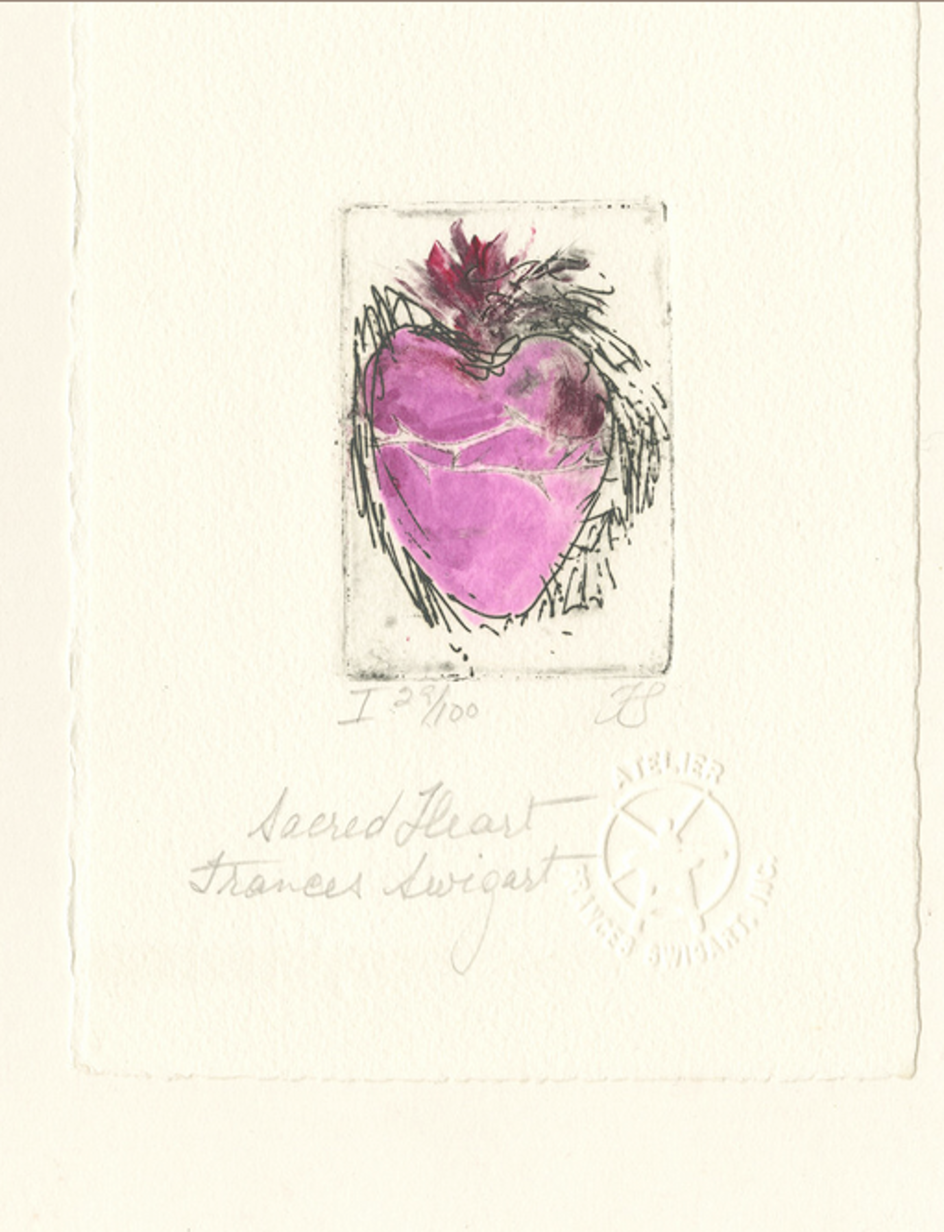 Heart Series, Sacred Heart by Frances Swigart