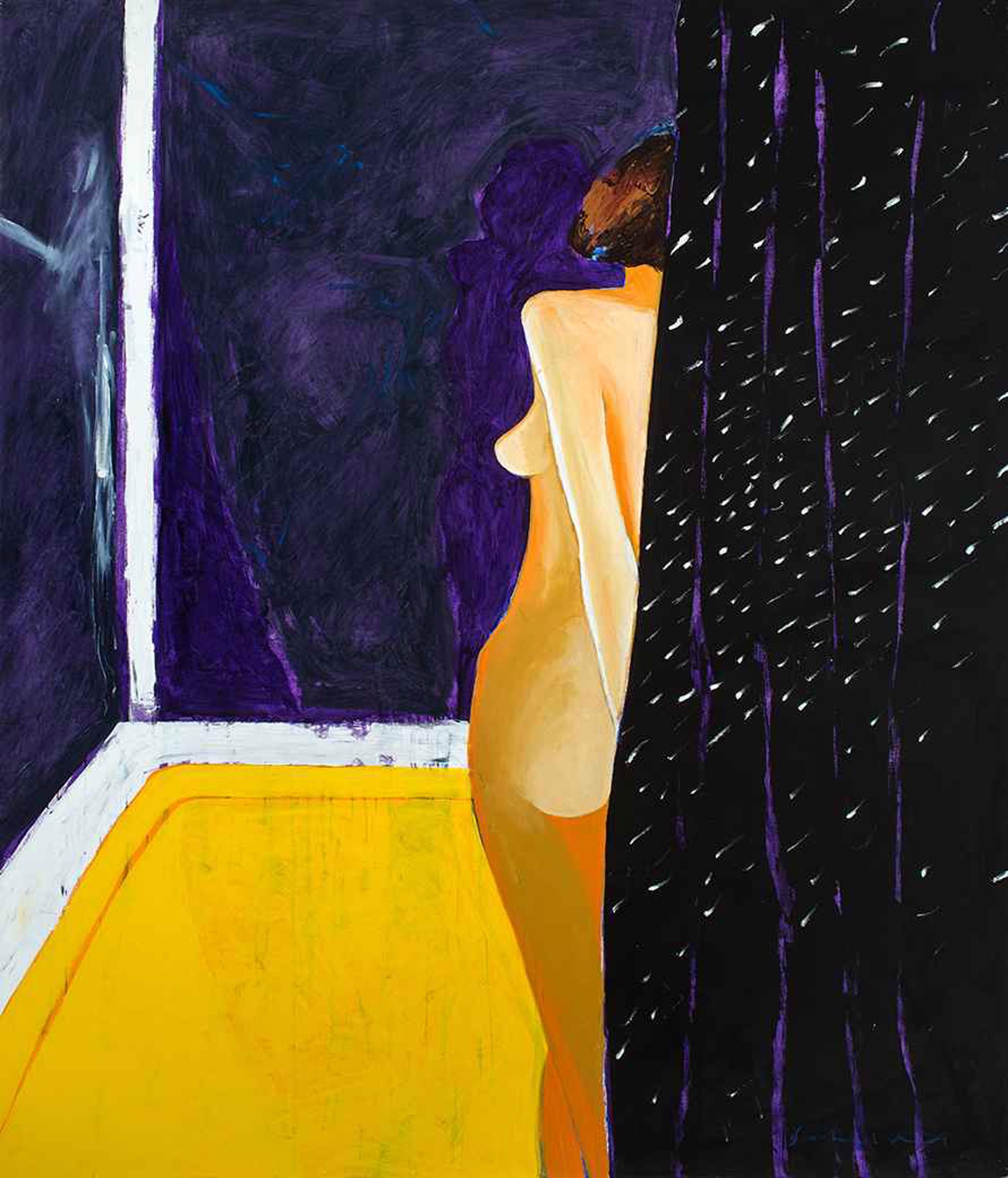 Mystery Woman and Yellow Bathtub by Fritz Scholder