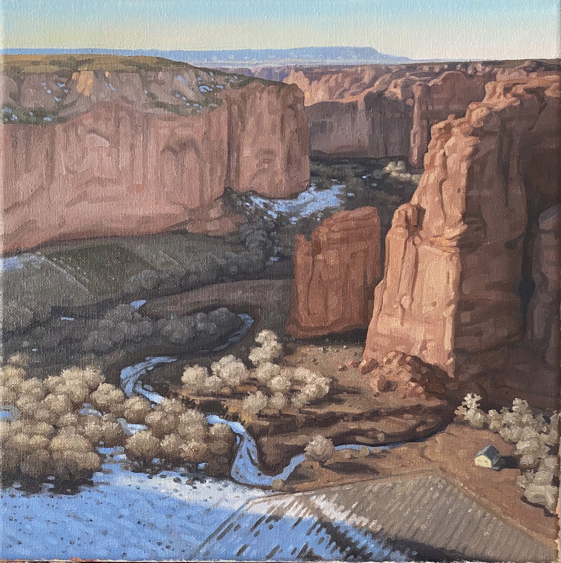 Farm in Winter at Canyon de Chelly by Colin Chillag