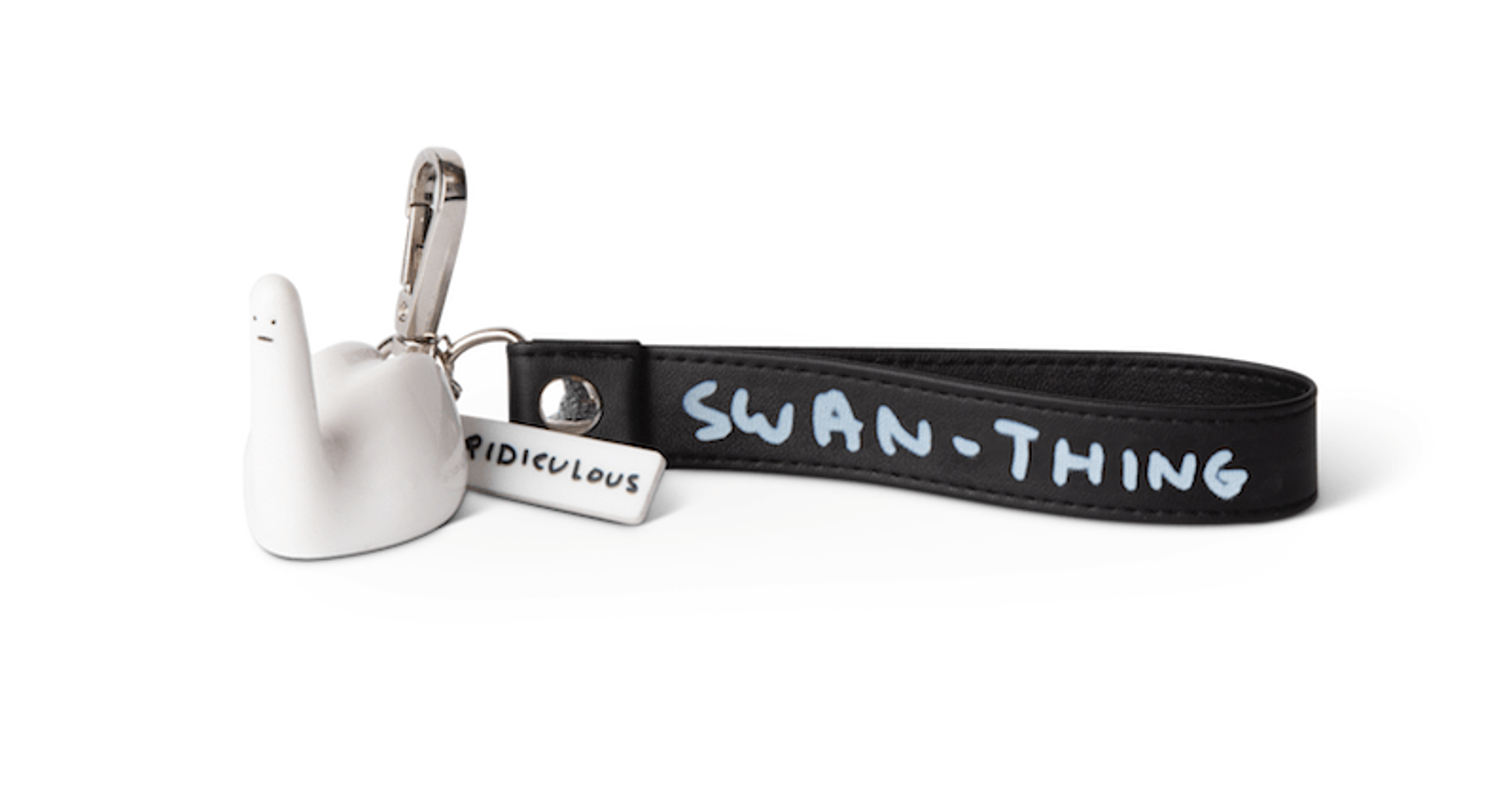 Ridiculous Swan-Thing Keyring by David Shrigley