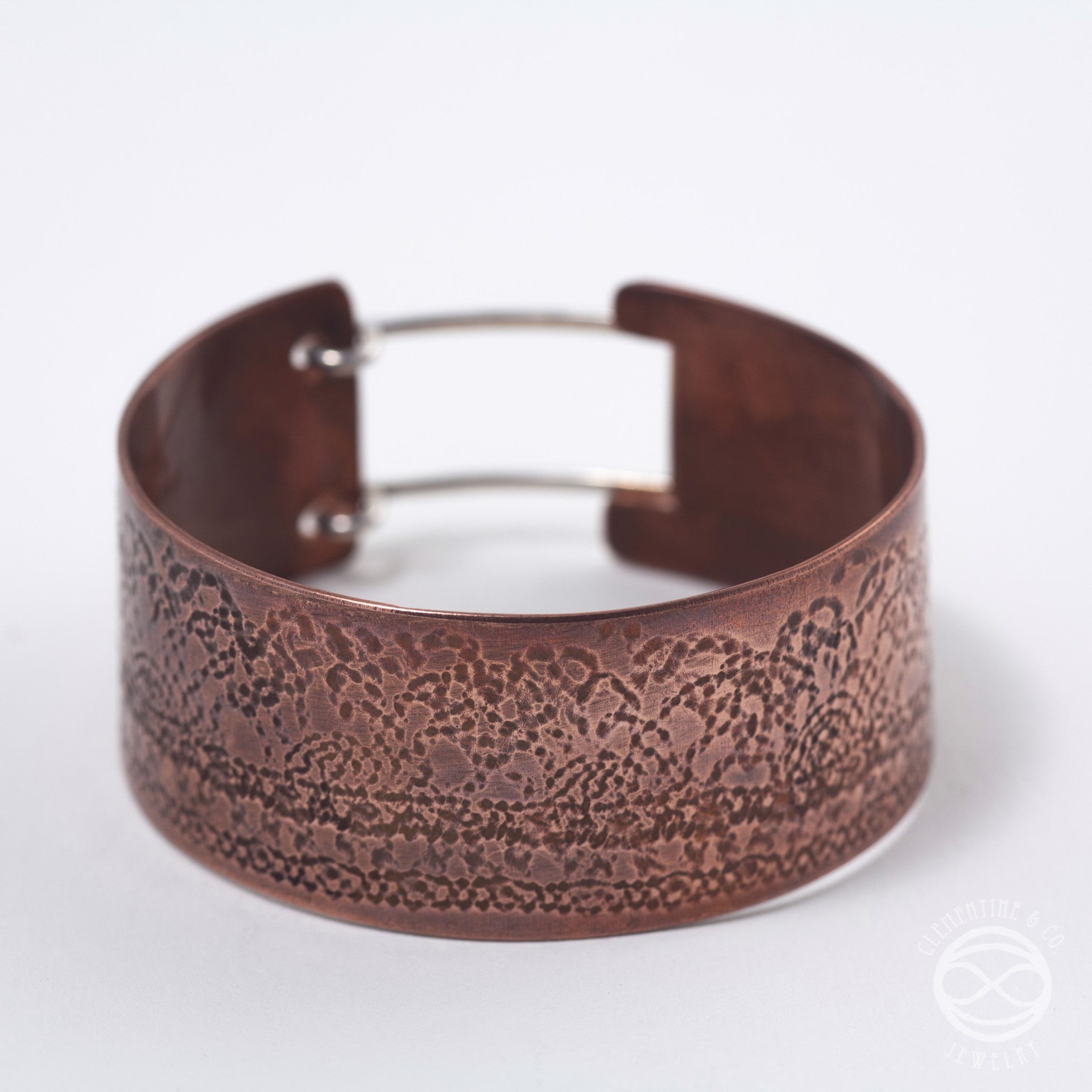 Vintage Lace Buckle Cuff - copper / large by Clementine & Co. Jewelry