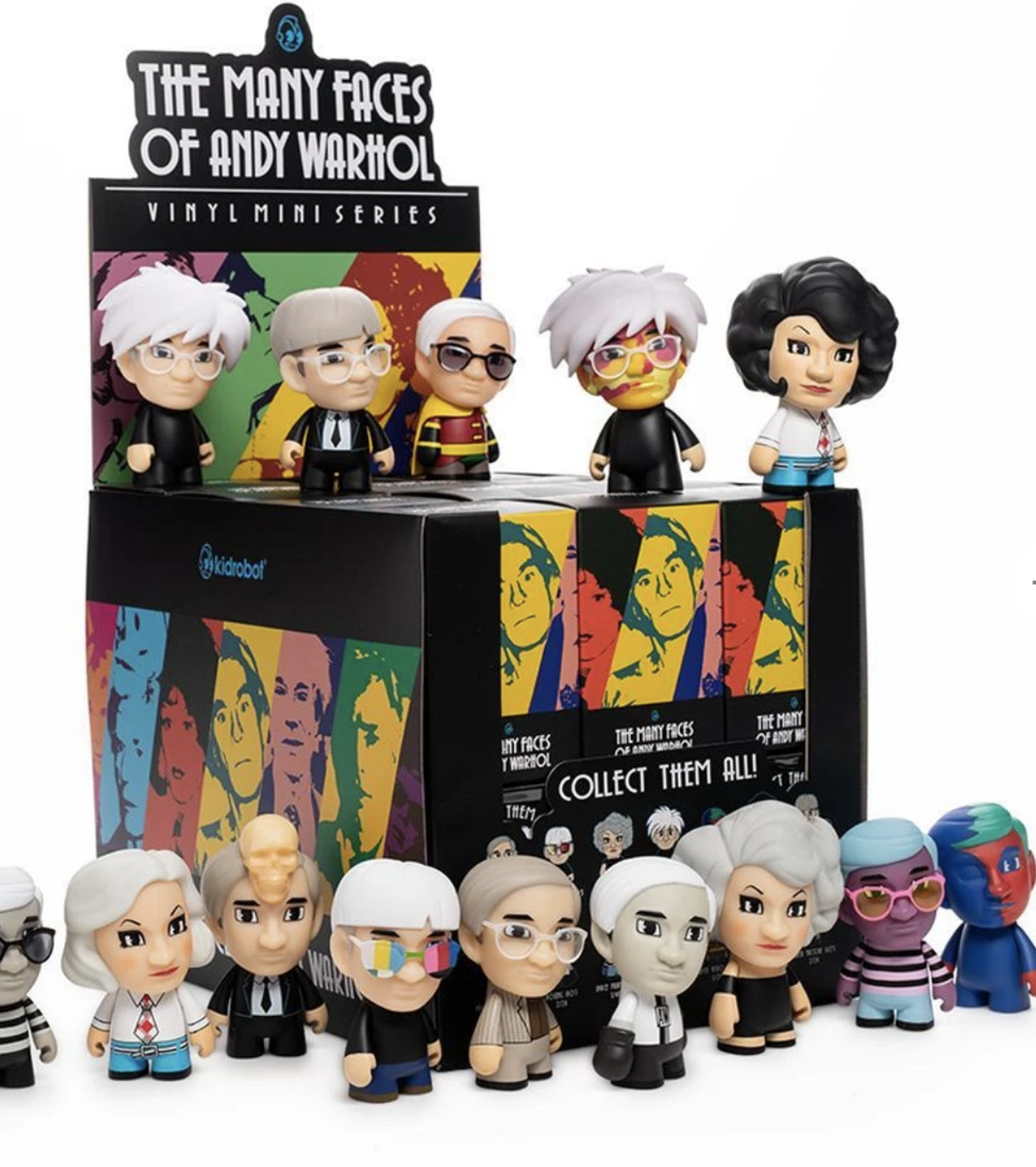 3" Andy Warhol Many Faces of Andy Vinyl Art Mini Series by Andy Warhol