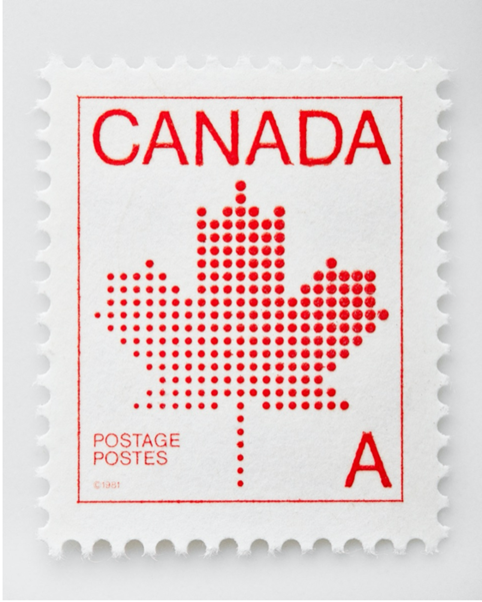 Canada "A" Stamp by Peter Andrew Lusztyk | Collectibles