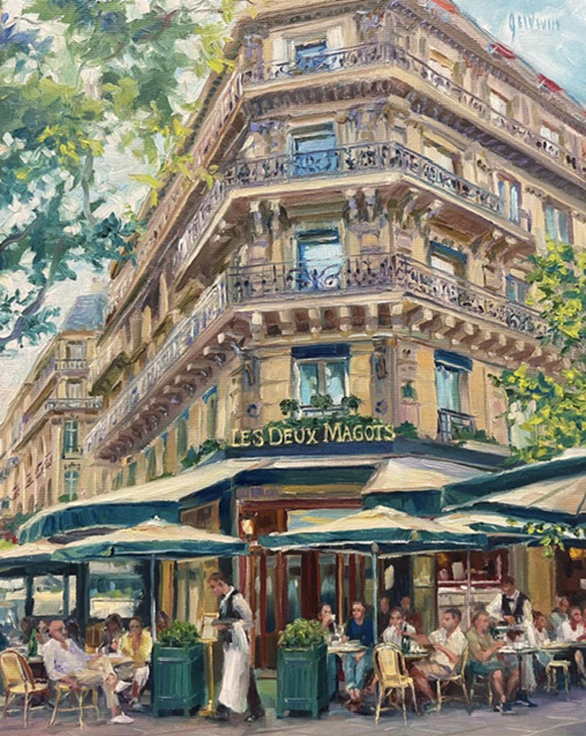 Les Deux Magots, Paris by Lindsay Goodwin