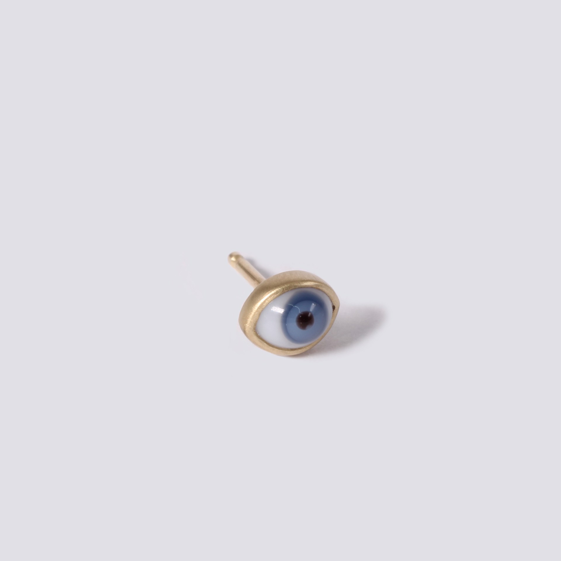 Souvenir Evil Eye Amulet Stud, Blue by Lola Brooks