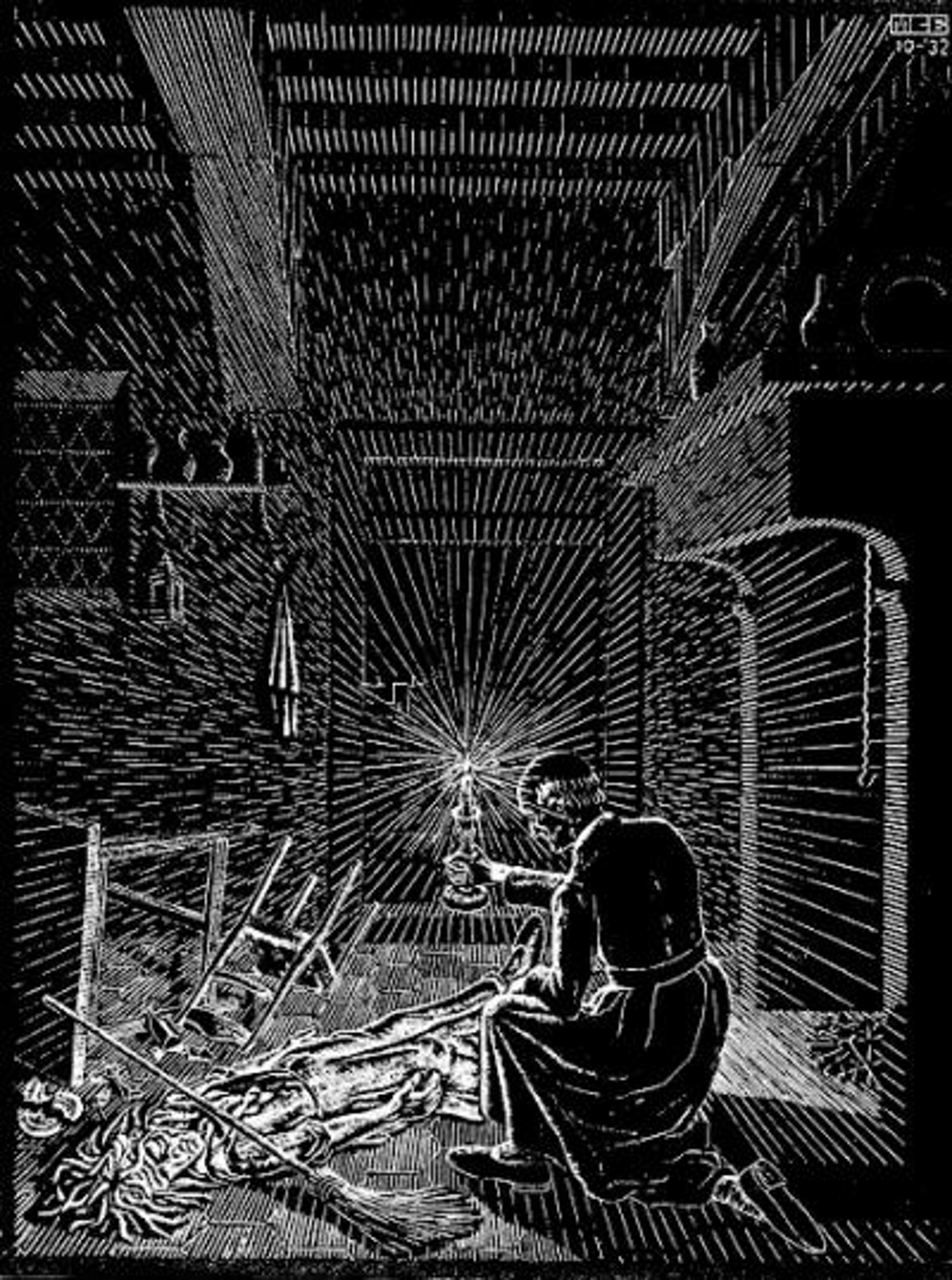Scholastica (Bad Dream) by M.C. Escher