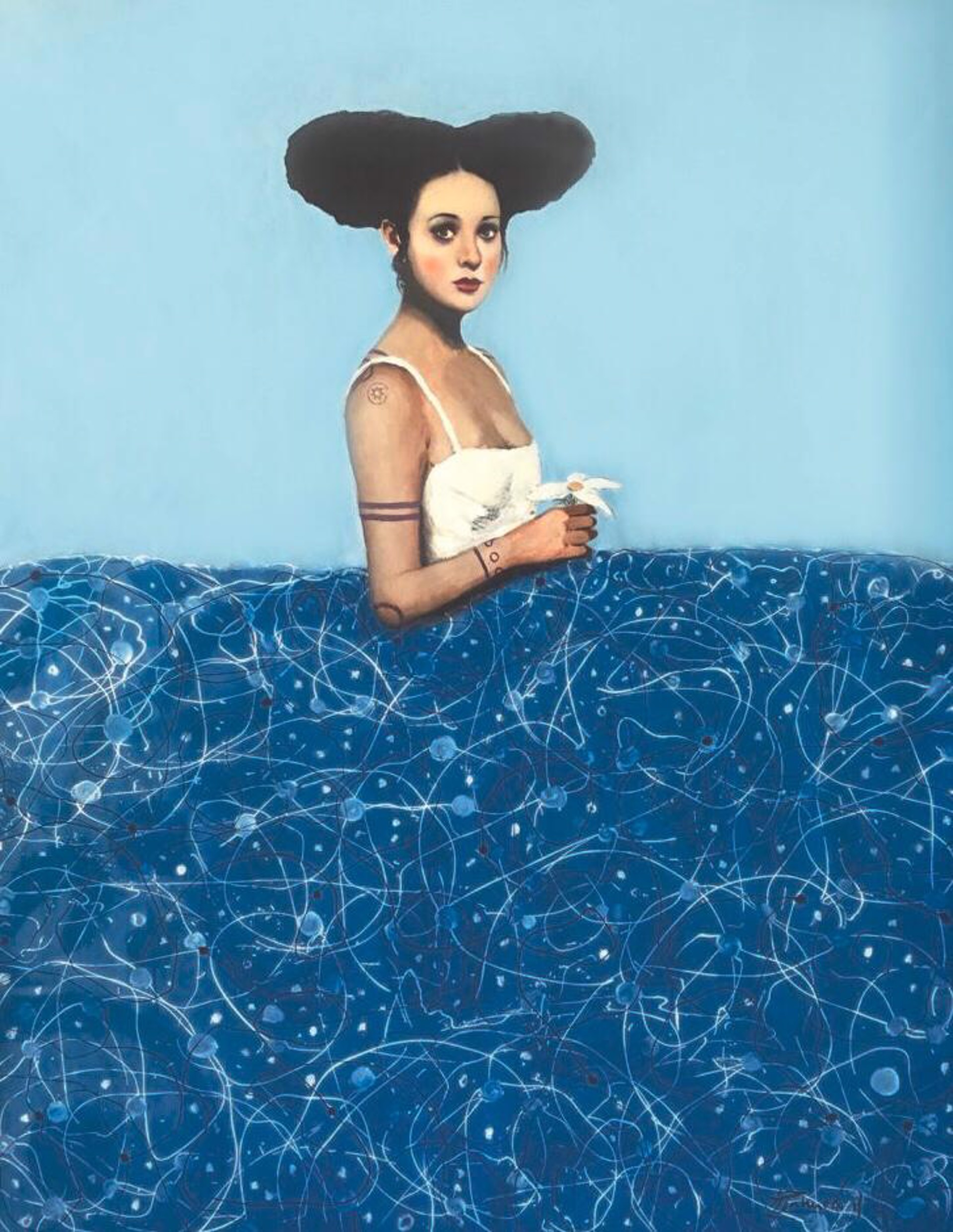 Menina Azul de la Flor by Alfredo Palmero