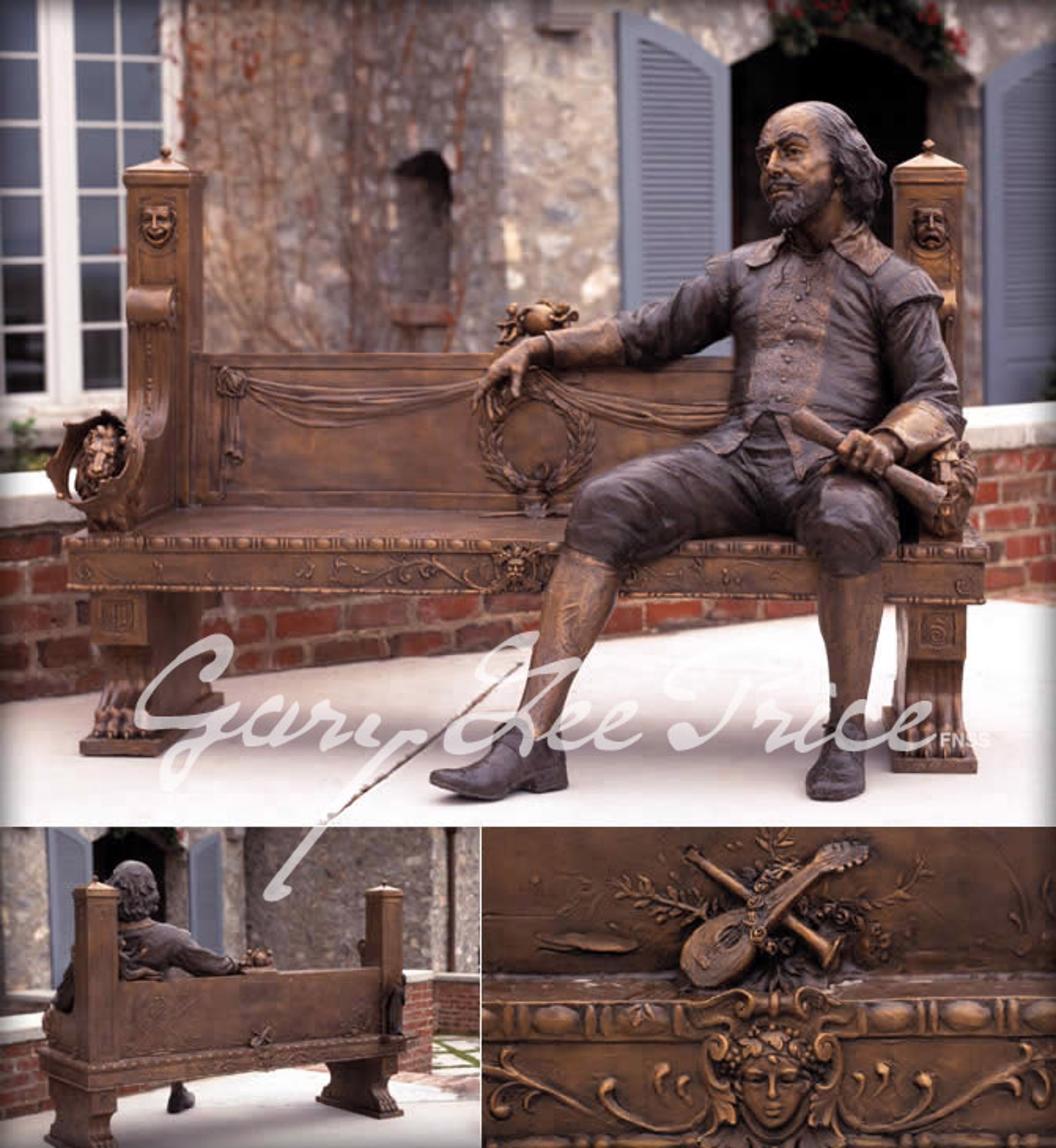 Shakespeare Bench by Gary Lee Price (sculptor)
