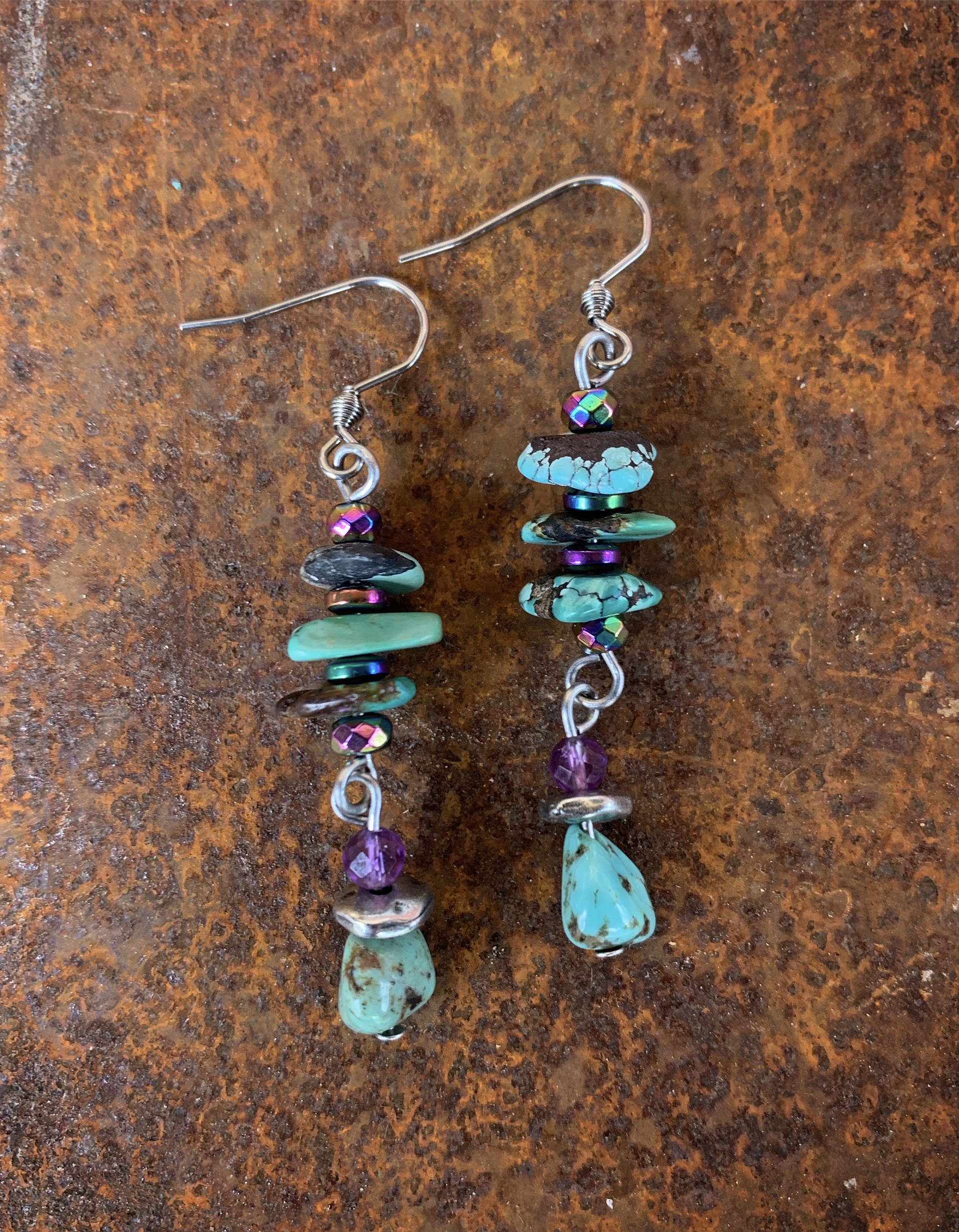K760 Turquoise Earrings by Kelly Ormsby