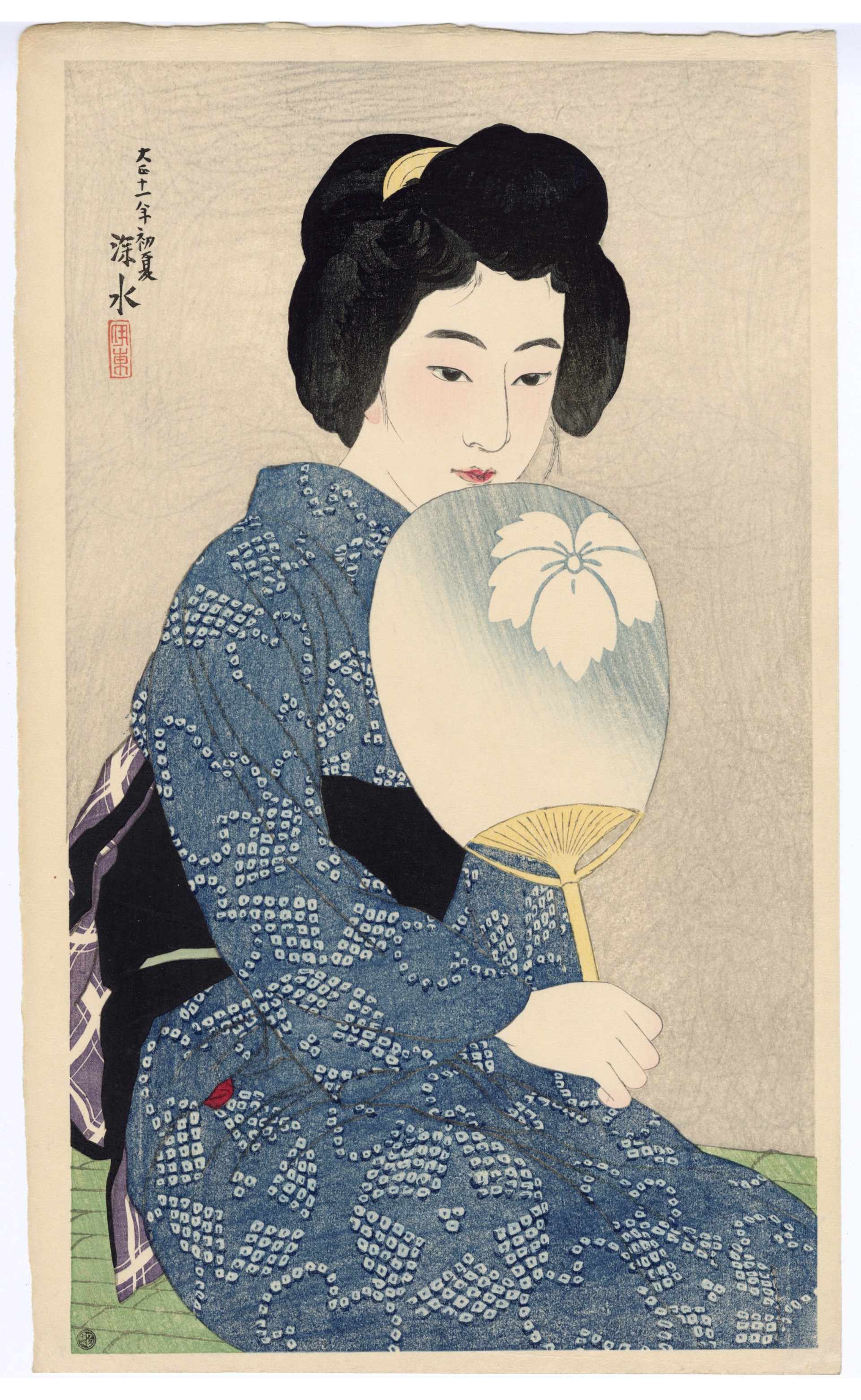Cotton Kimono by Shinsui