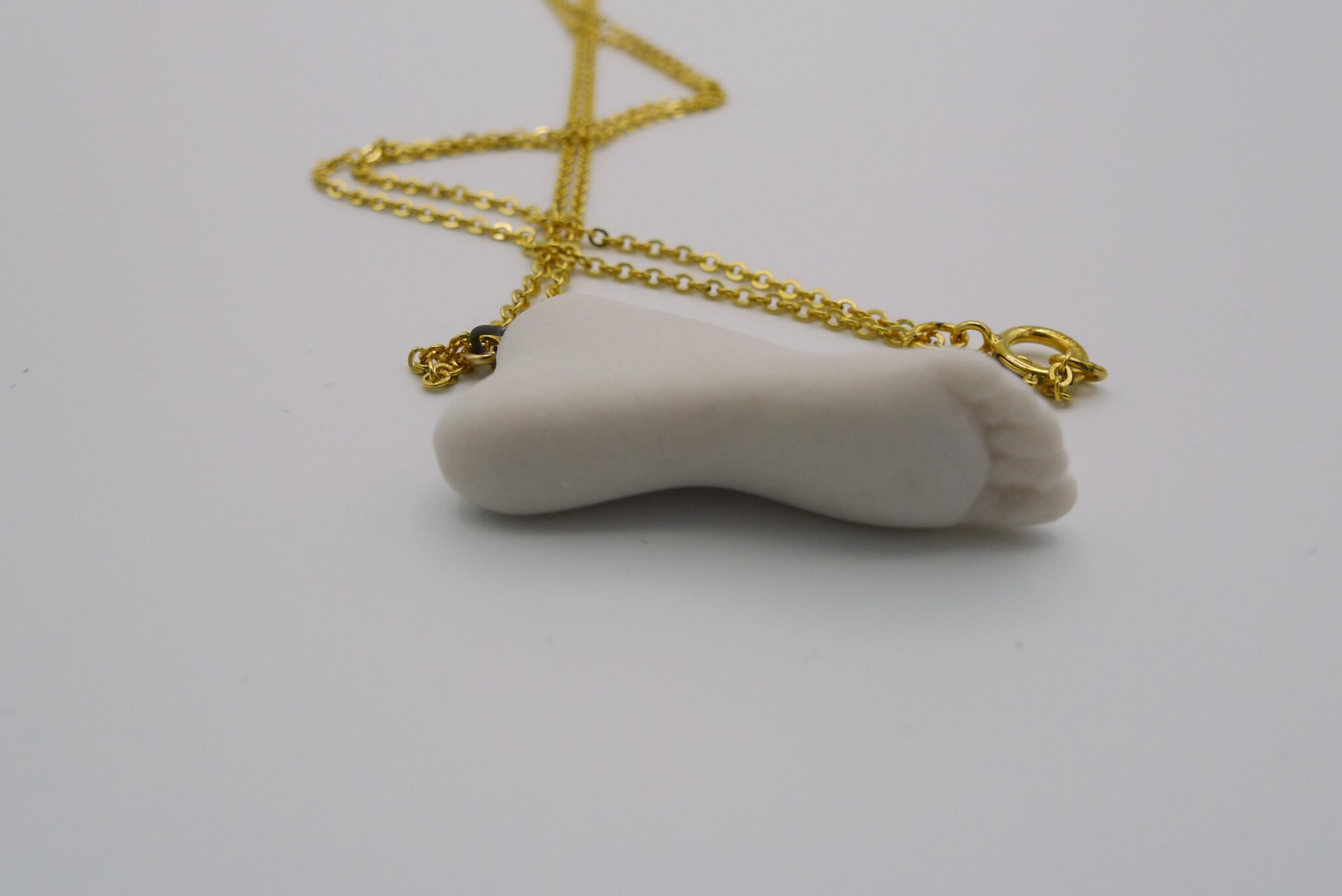 Gold Foot Necklace by Jamie Bates Slone