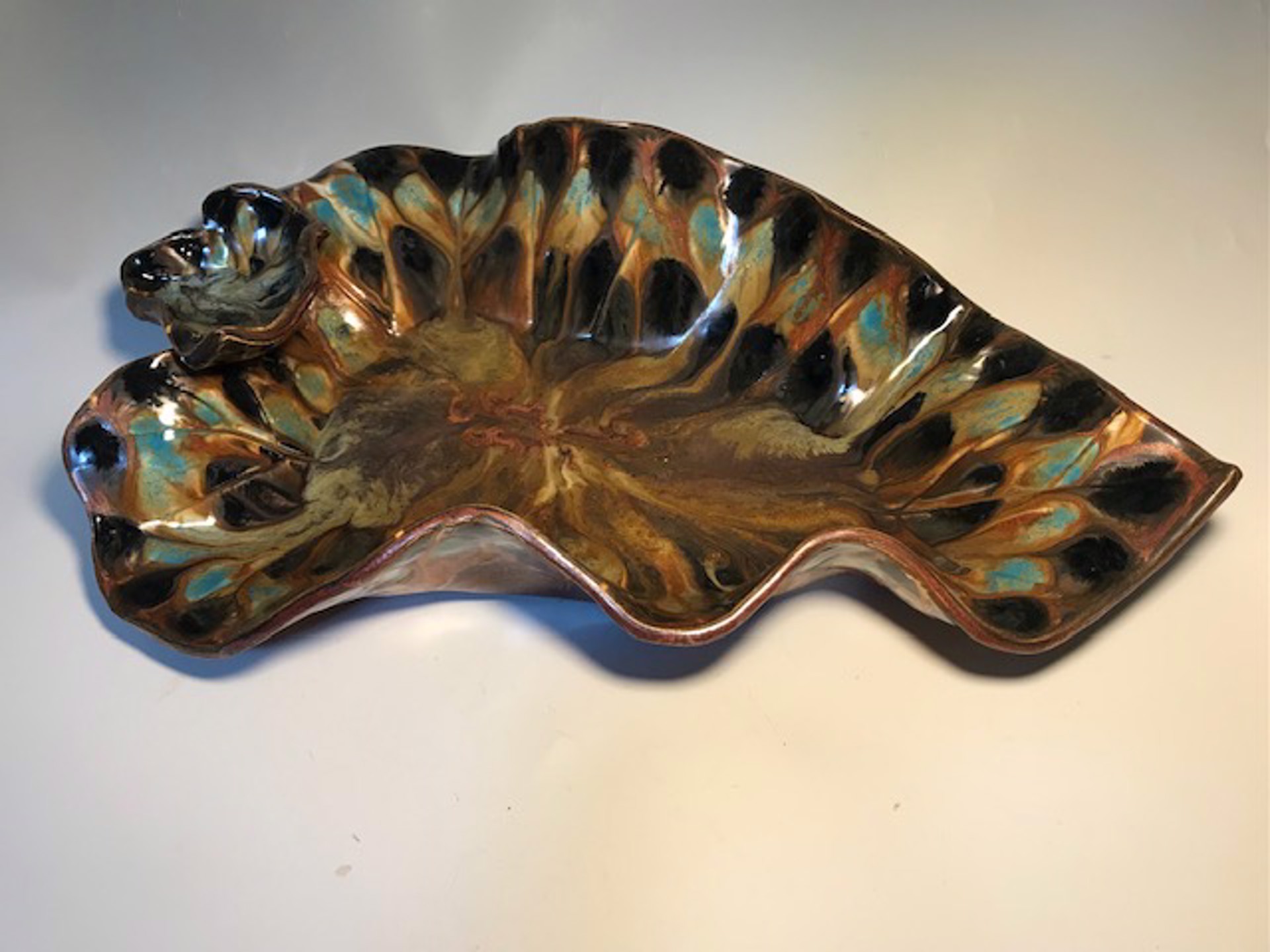 Large Leaf Serving Tray by Anna M. Elrod