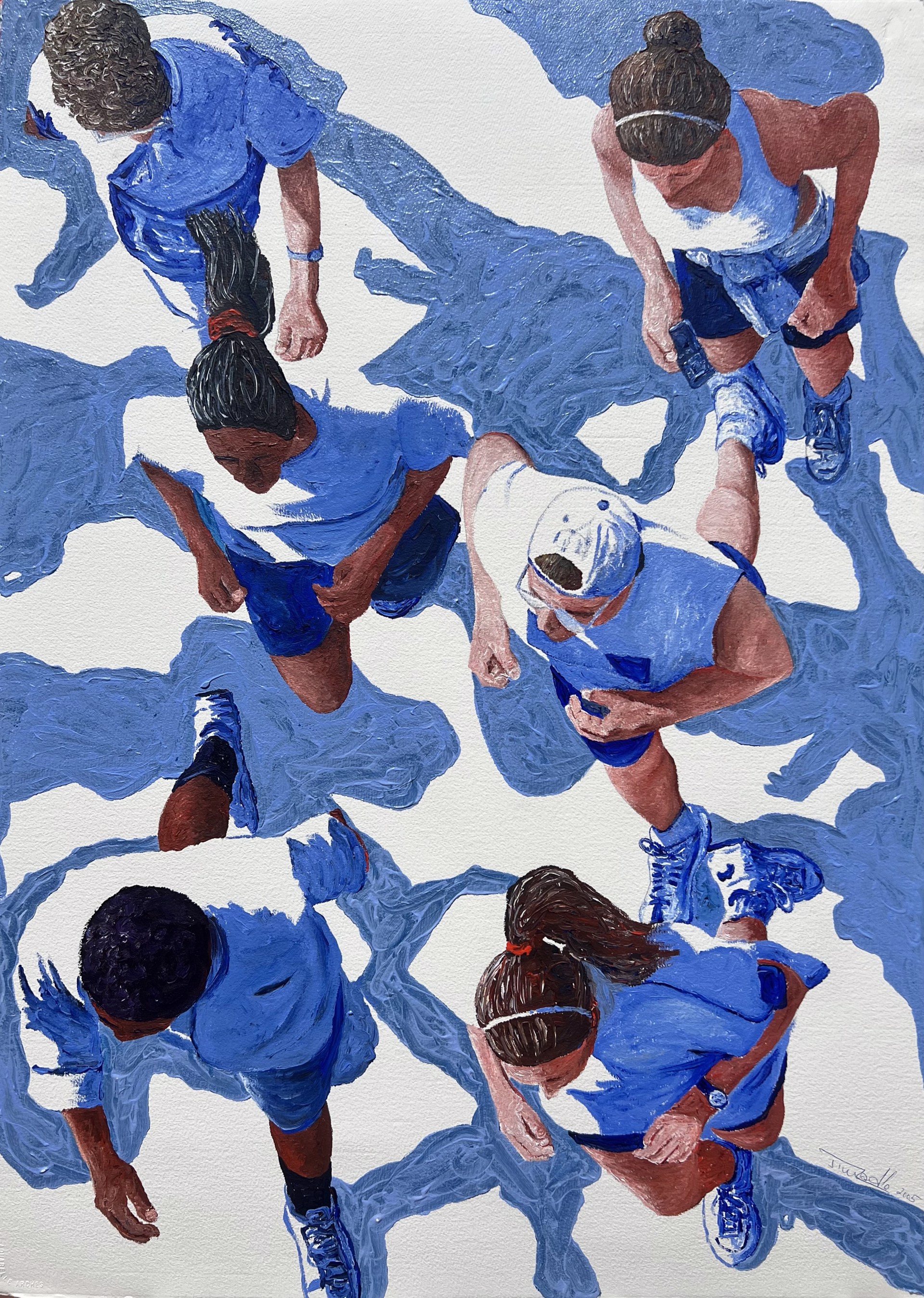 Crosswalkers #187 (O) by Jim Zwadlo | Eisenhauer Gallery