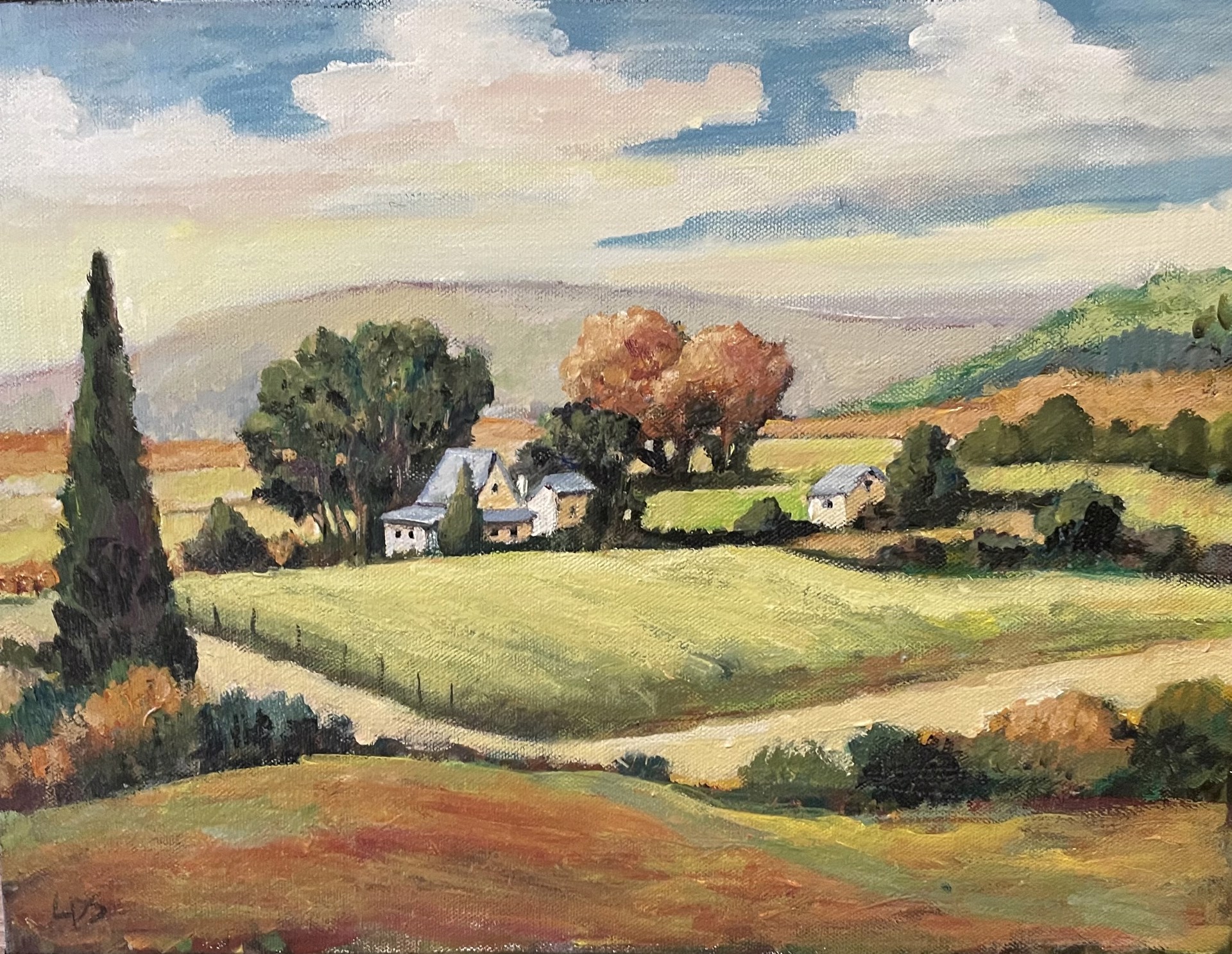 Old Farmstead along the Road by Laura Surace