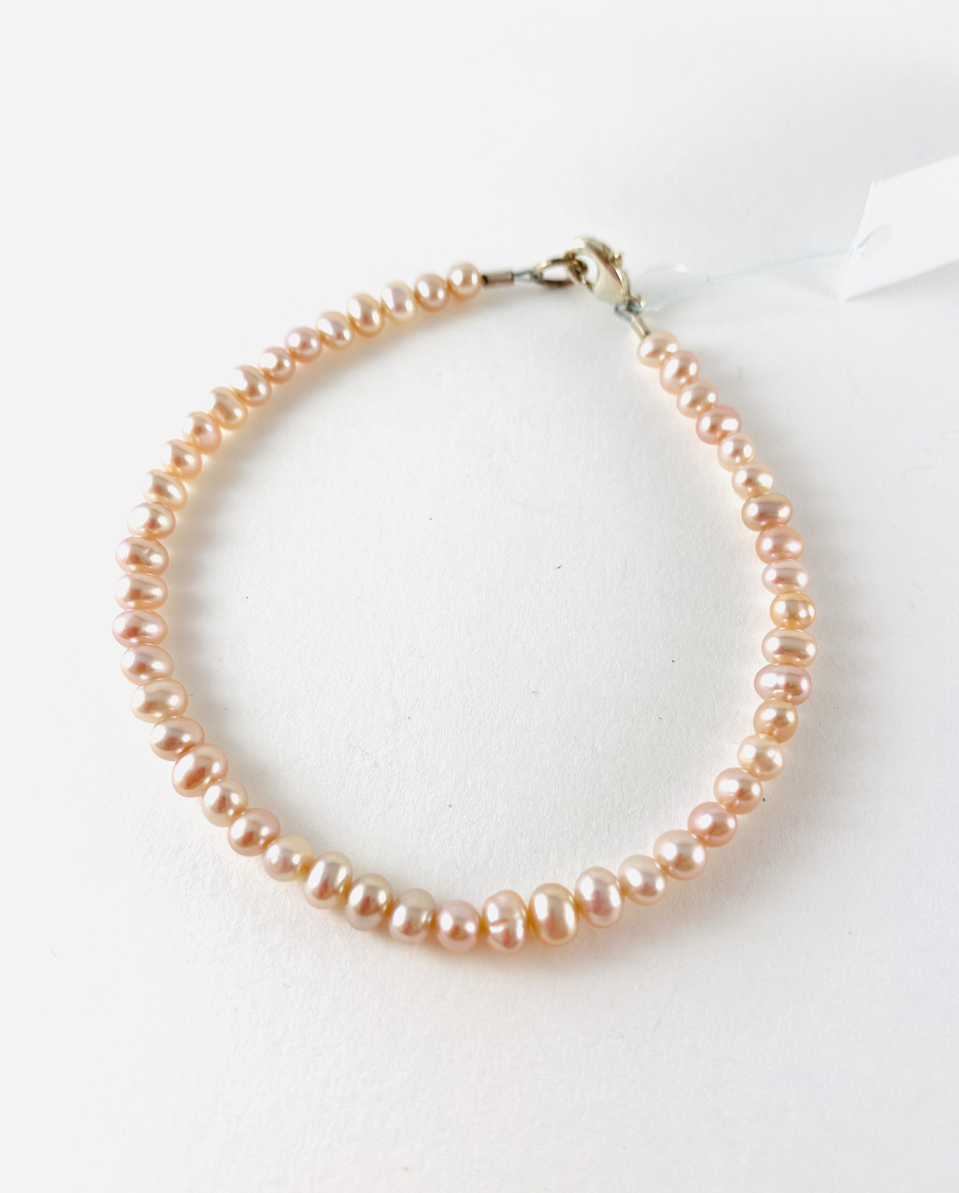 Pink Pearl Bracelet P4 by Nance Trueworthy