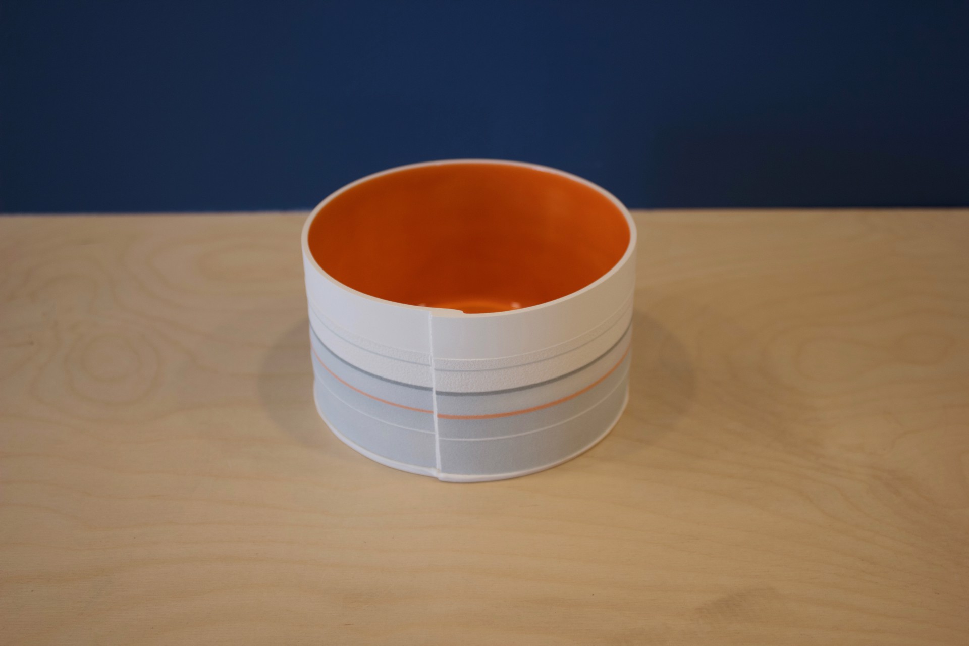 M Bowl, Orange by Rachel Foxwell
