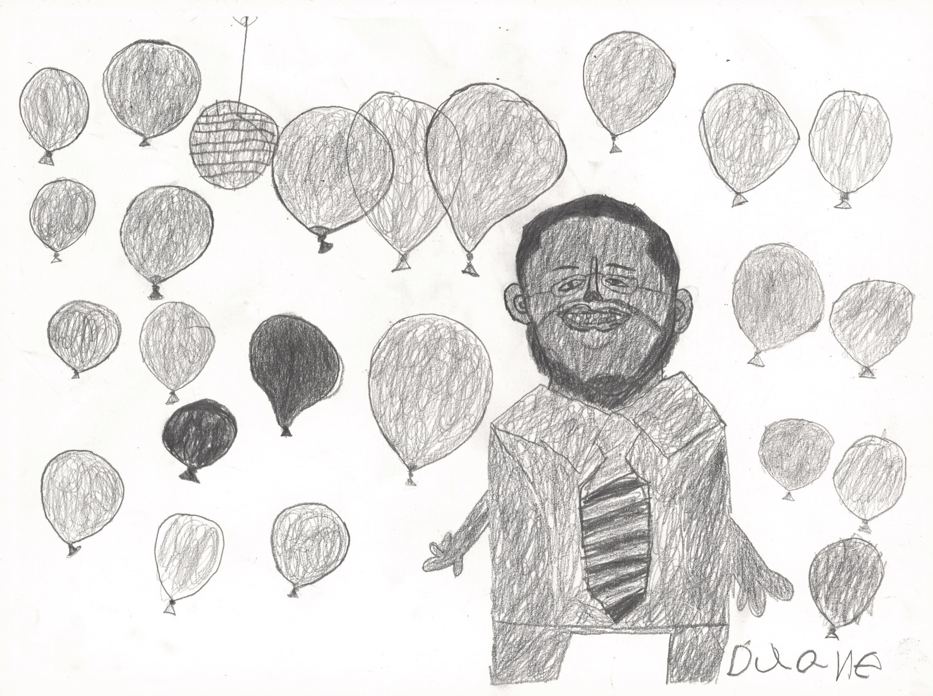 Needs More Balloons (FRAMED) by Duane Blacksheare-Staton