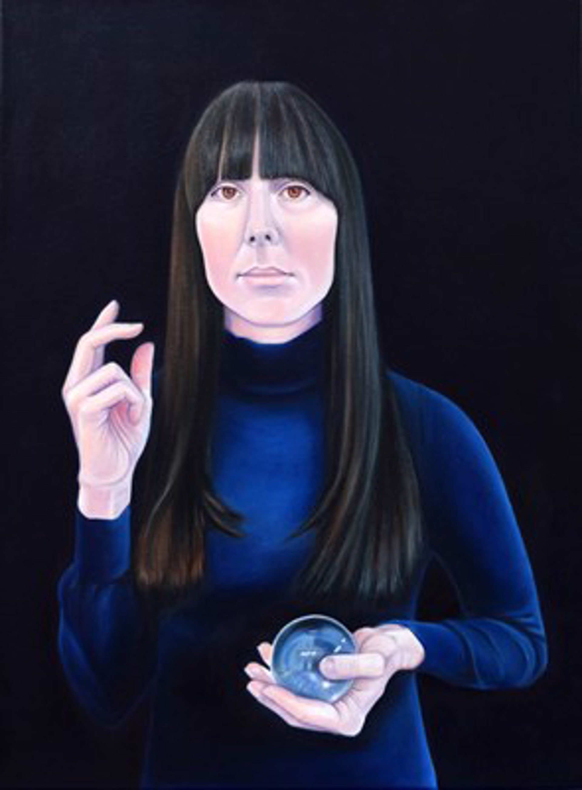 Contemplating Consumer Values, After Salvator Mundi (Black) by Colleen Critcher