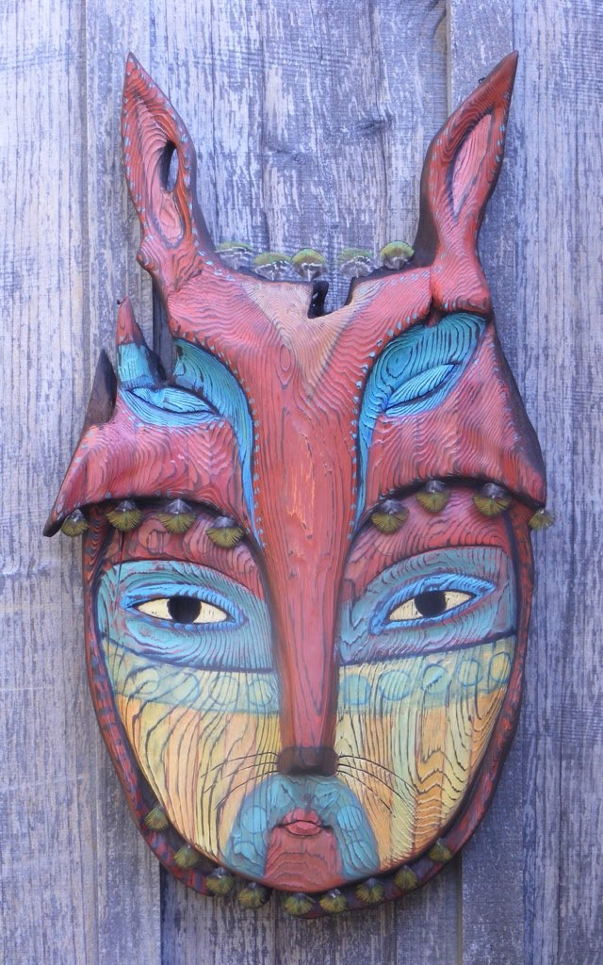 Tufted Fox Mask by Robin and John Gumaelius
