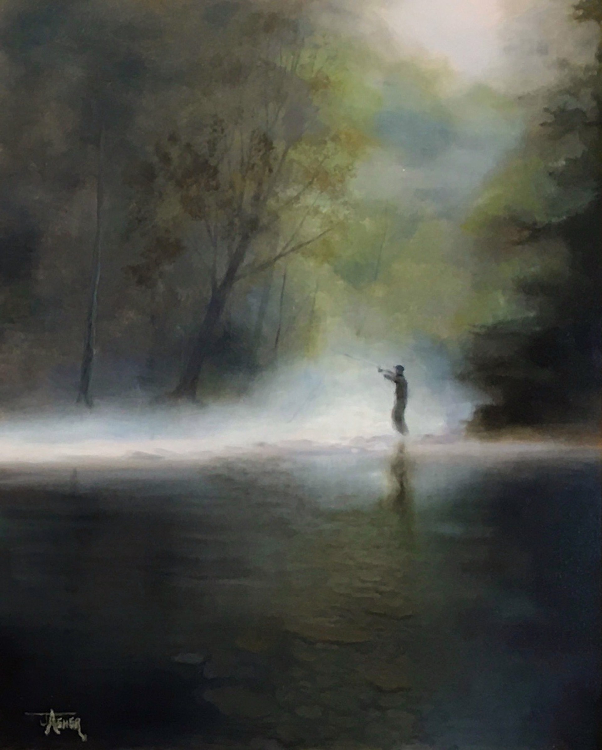 Misty Morning Catch by Julie Asher