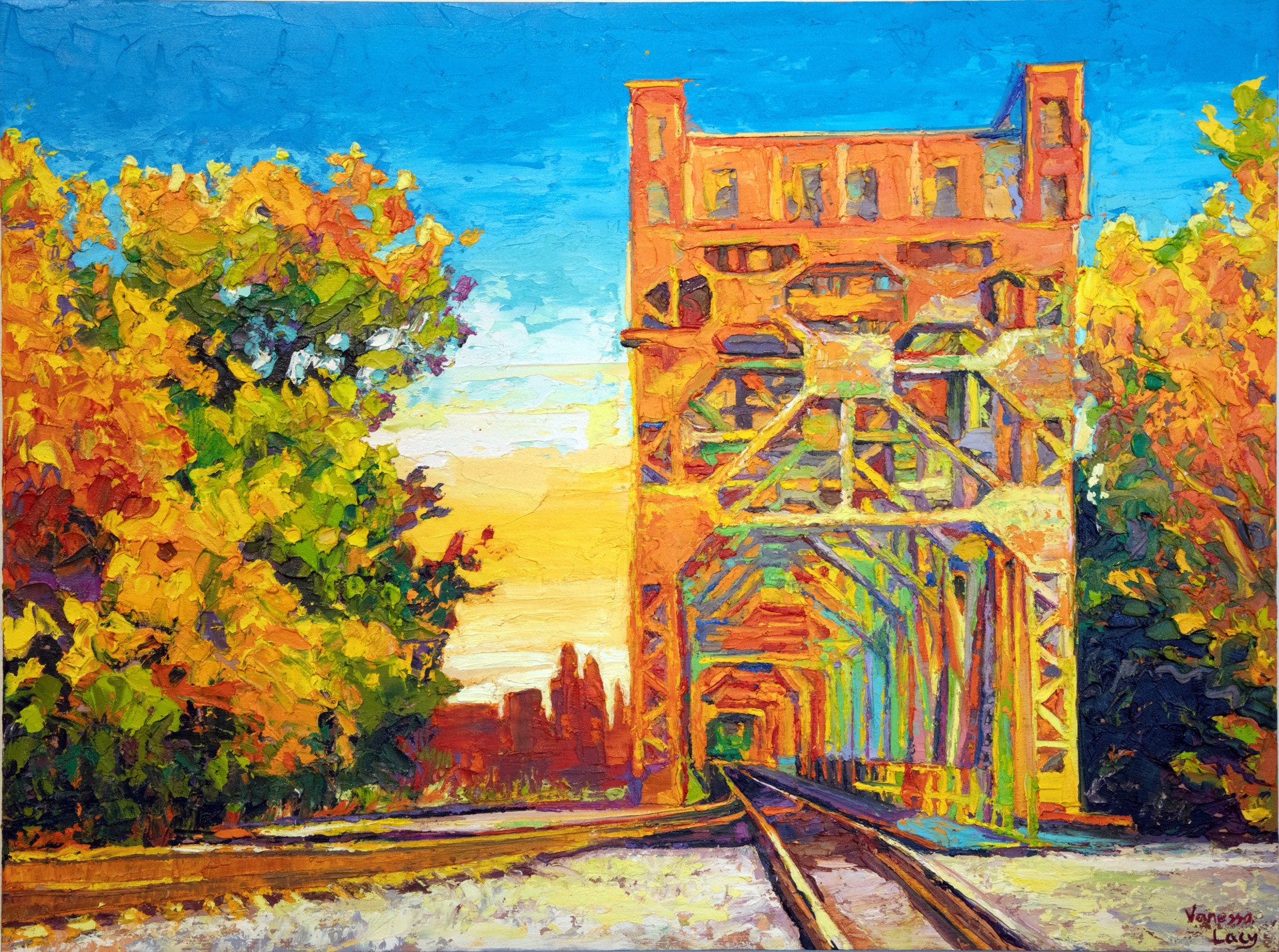 Train Bridge by Vanessa Lacy