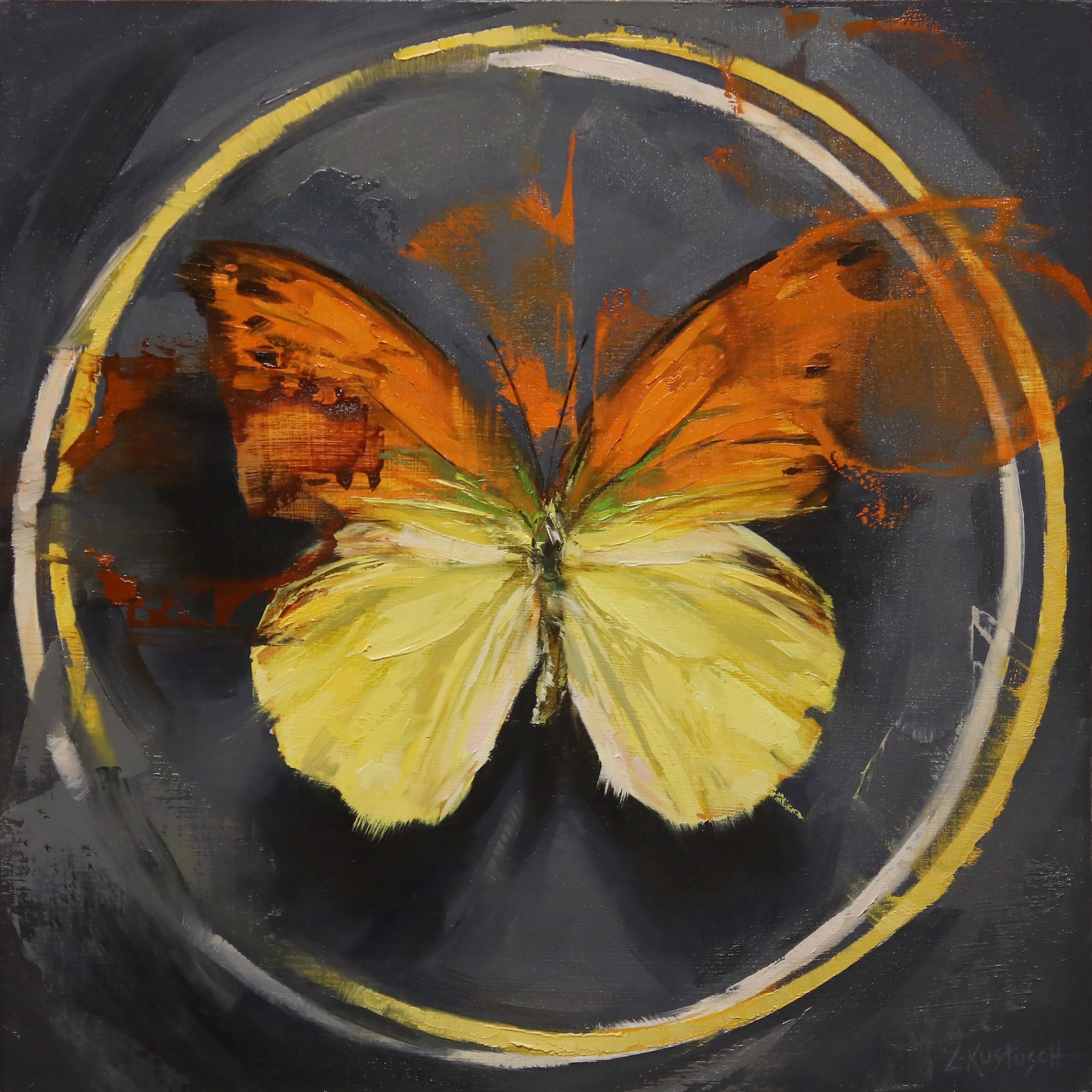The Vibrant  Sulphur Butterfly by Lindsey Kustusch