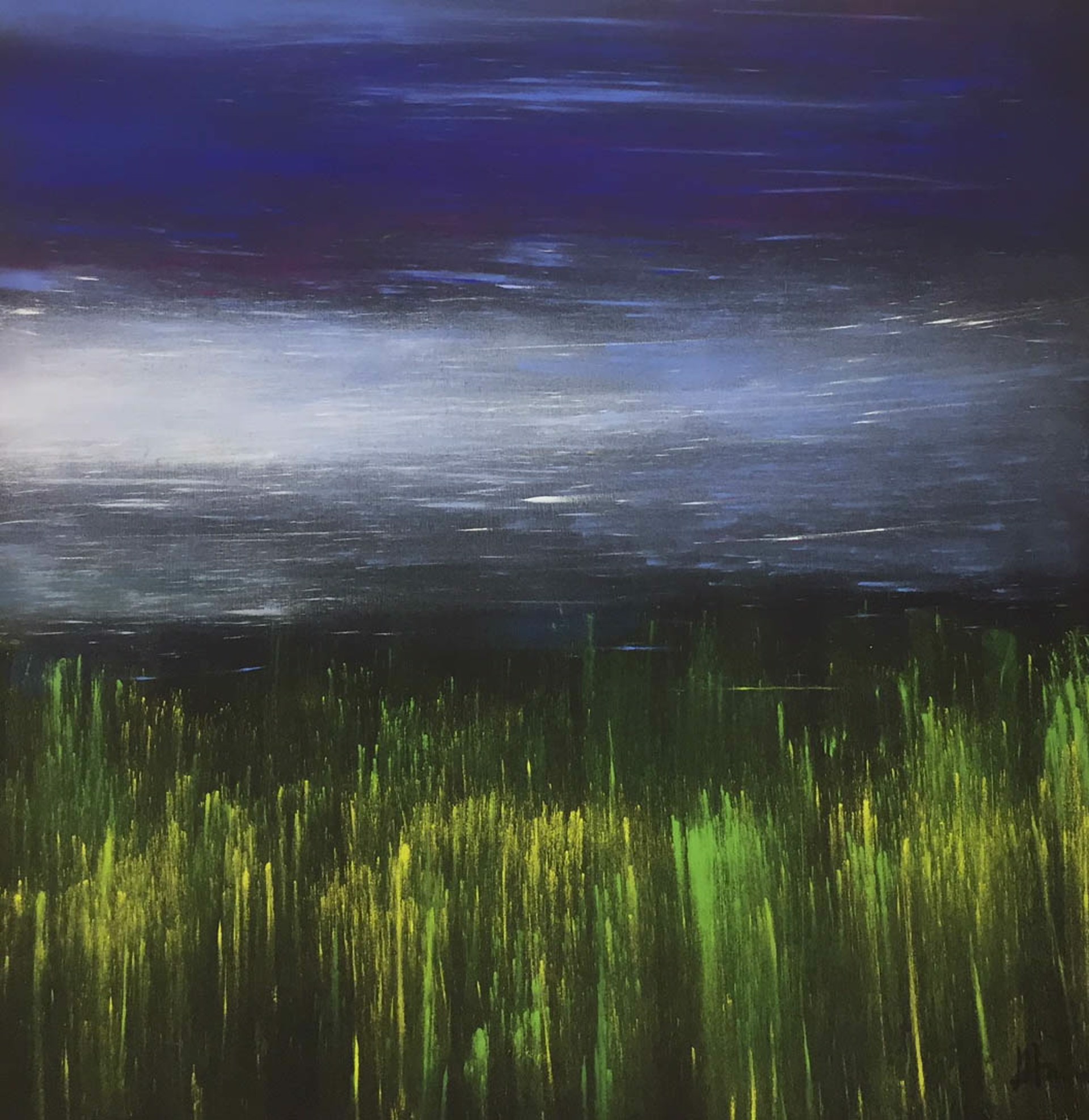 Tall Grass, Blue Sky by Julie Hansen
