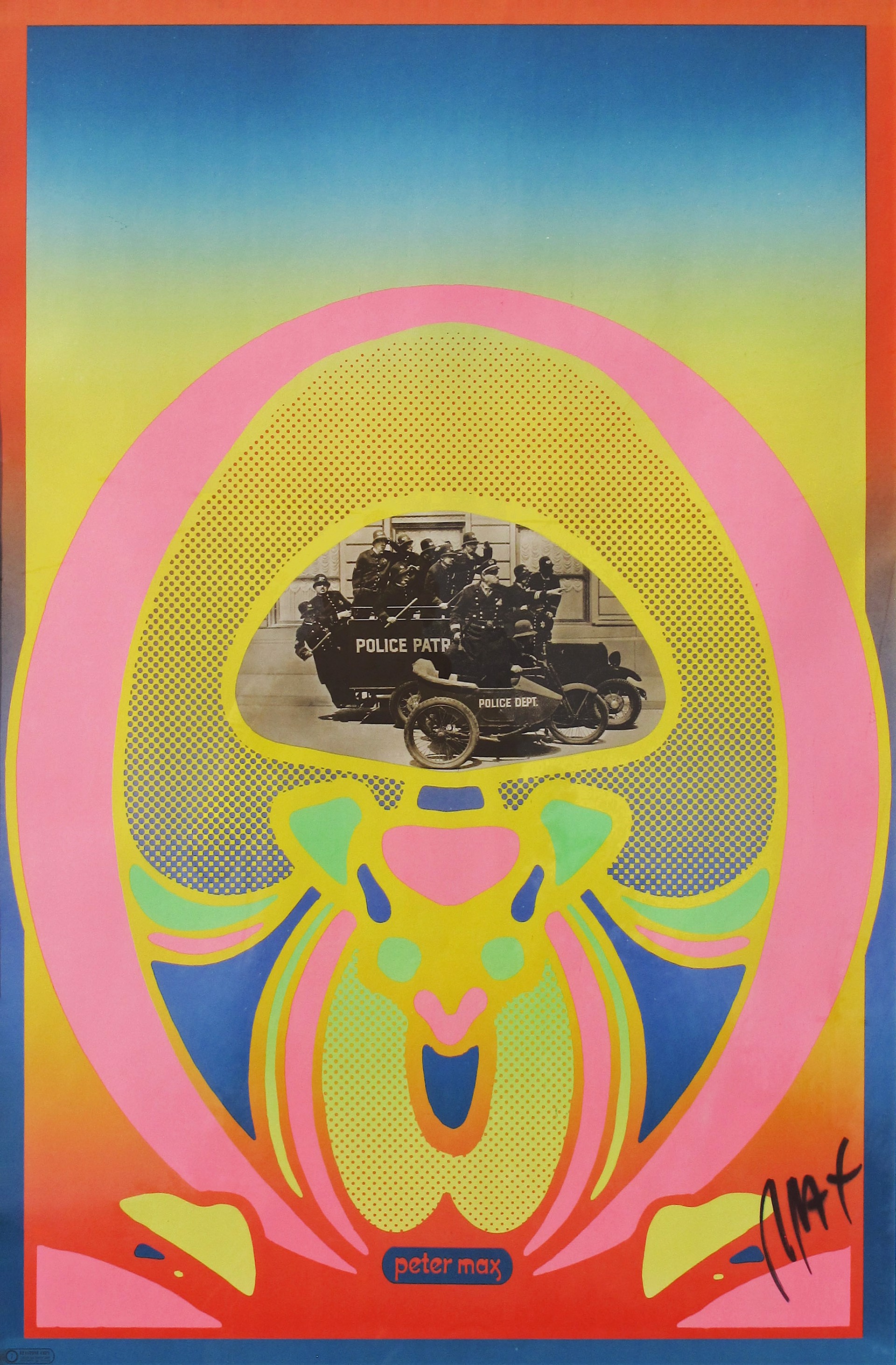 Keystone Cops by Peter Max