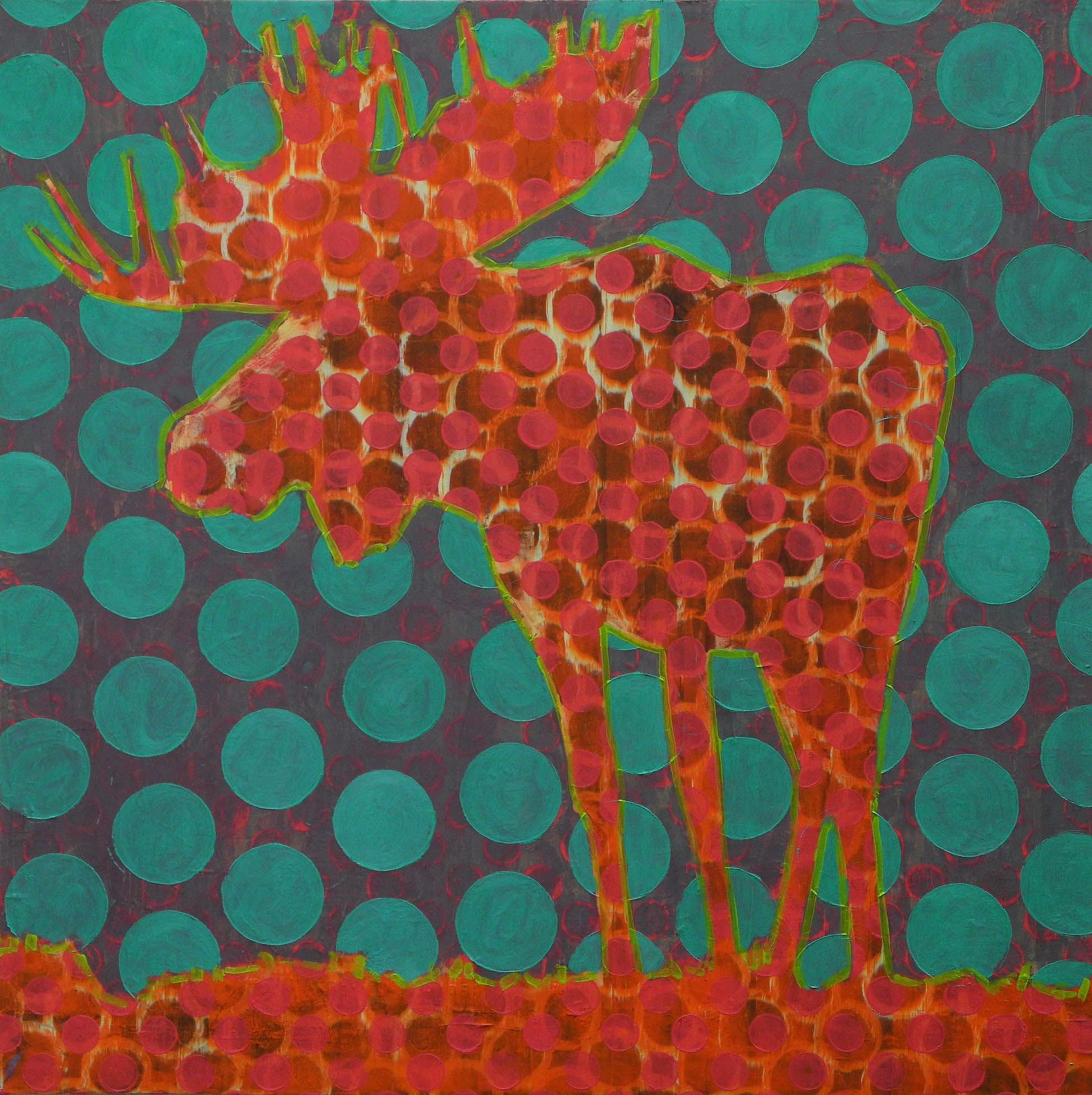 Animal Painting #014-1102 by Les Thomas