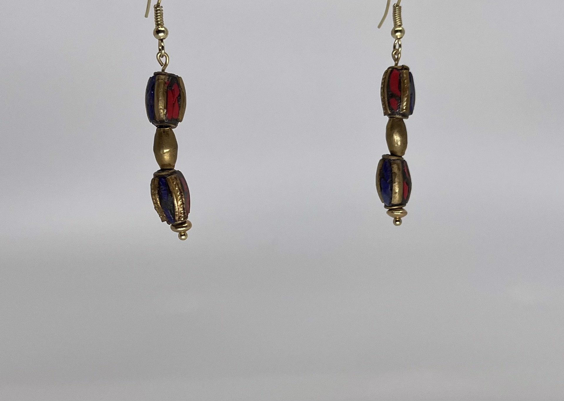 1105 African Earrings by Gina Caruso